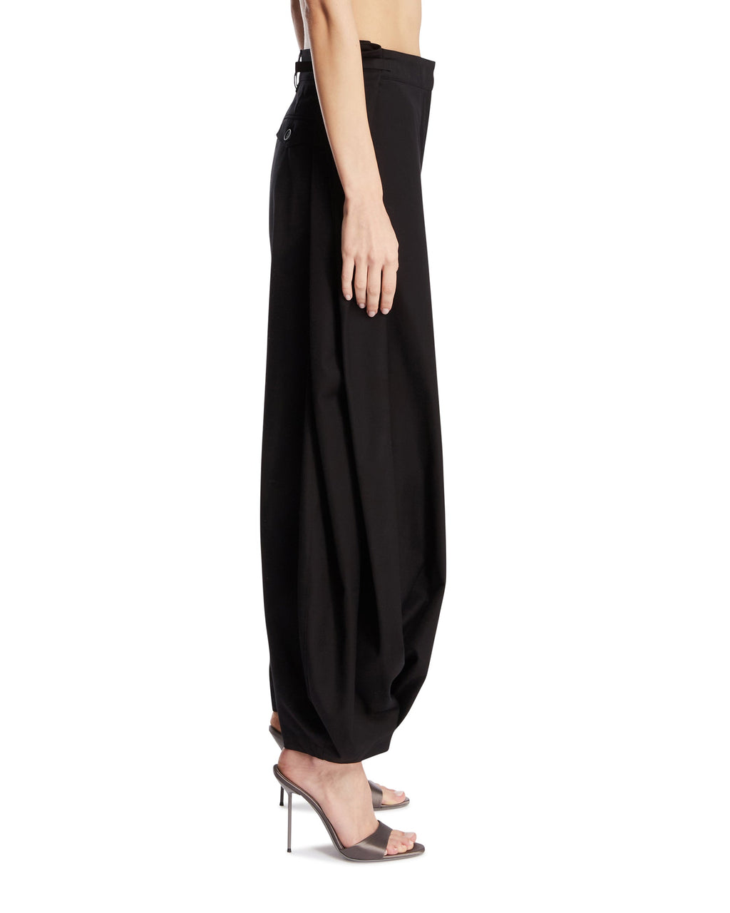 Black Cotton And Silk Balloon Pants Loewe – Гарантія оригінальності – збільшений вид