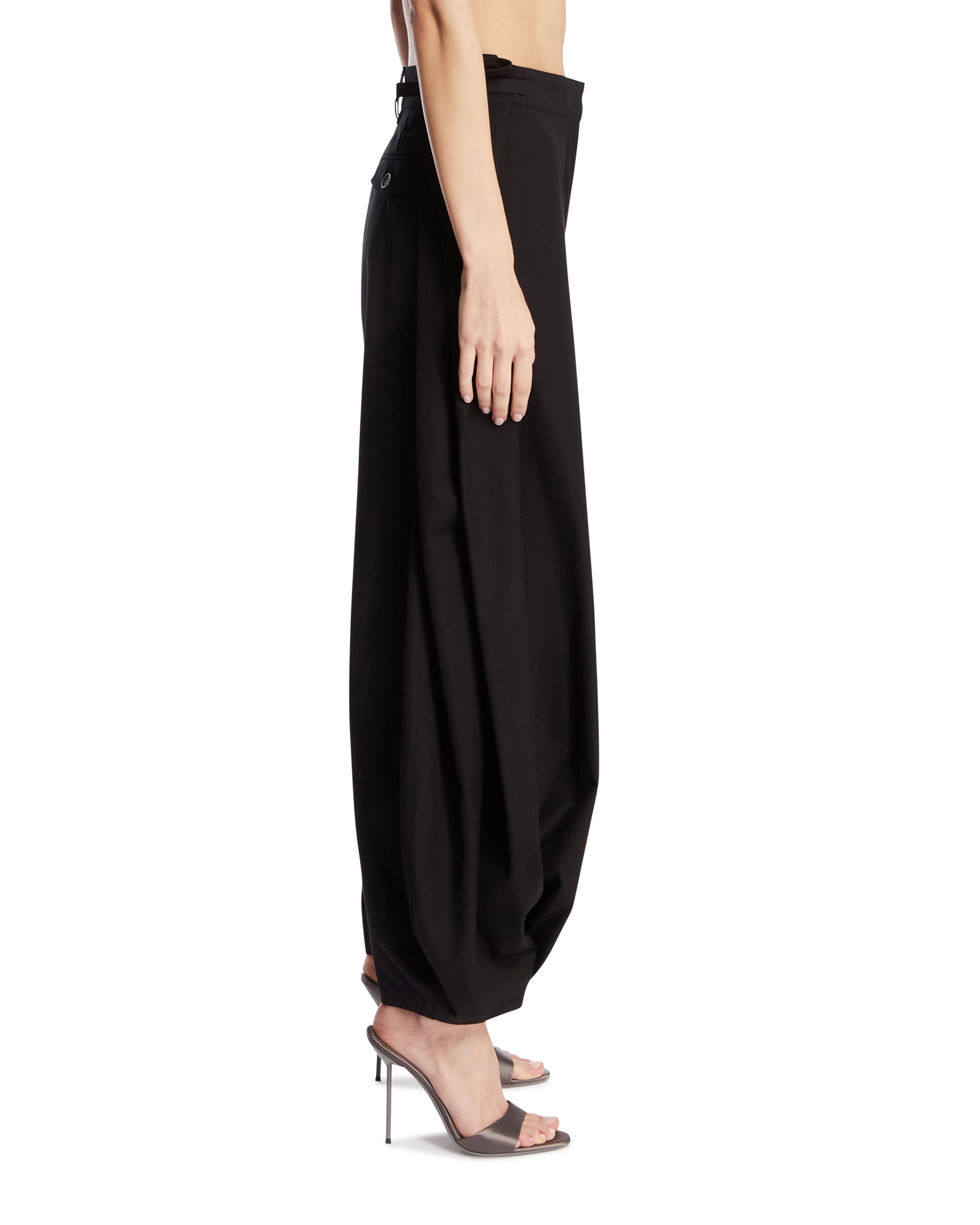 Black Cotton And Silk Balloon Pants Loewe – Гарантія оригінальності – збільшений вид
