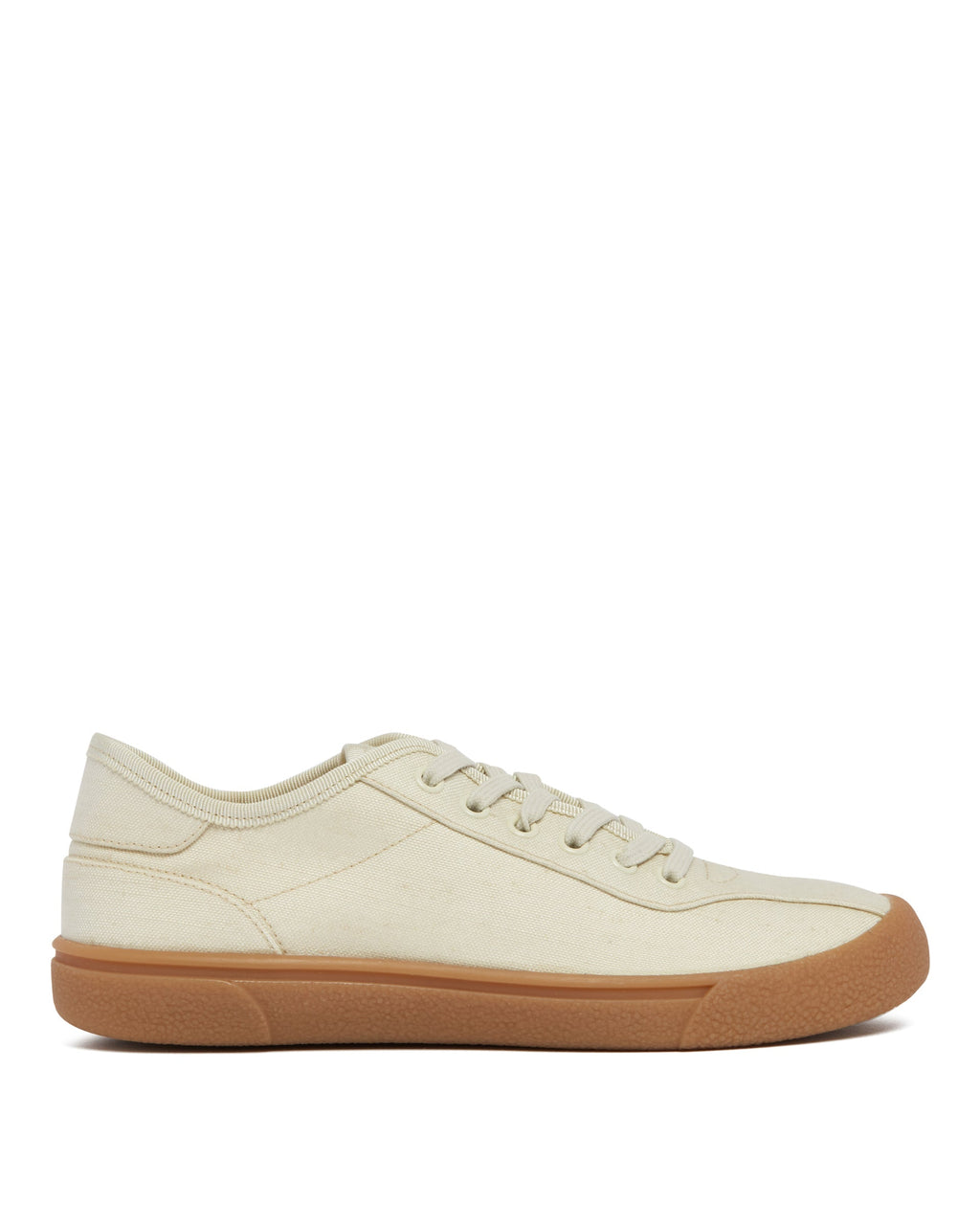 Beige Viscose And Linen Canvas Sneakers The row оригінал – Купити в Україні – боковий вид