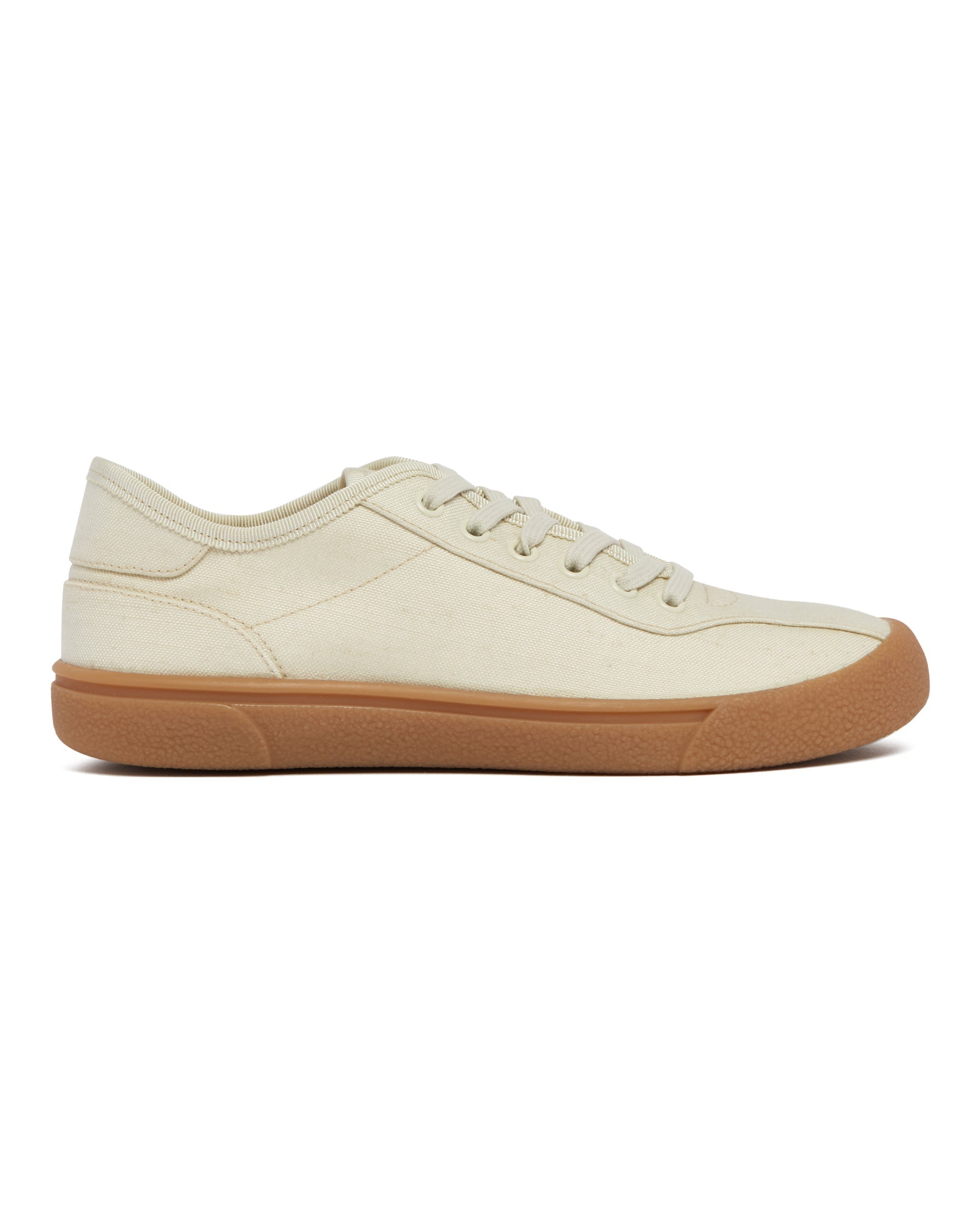 Beige Viscose And Linen Canvas Sneakers The row оригінал – Купити в Україні – вид ззаду