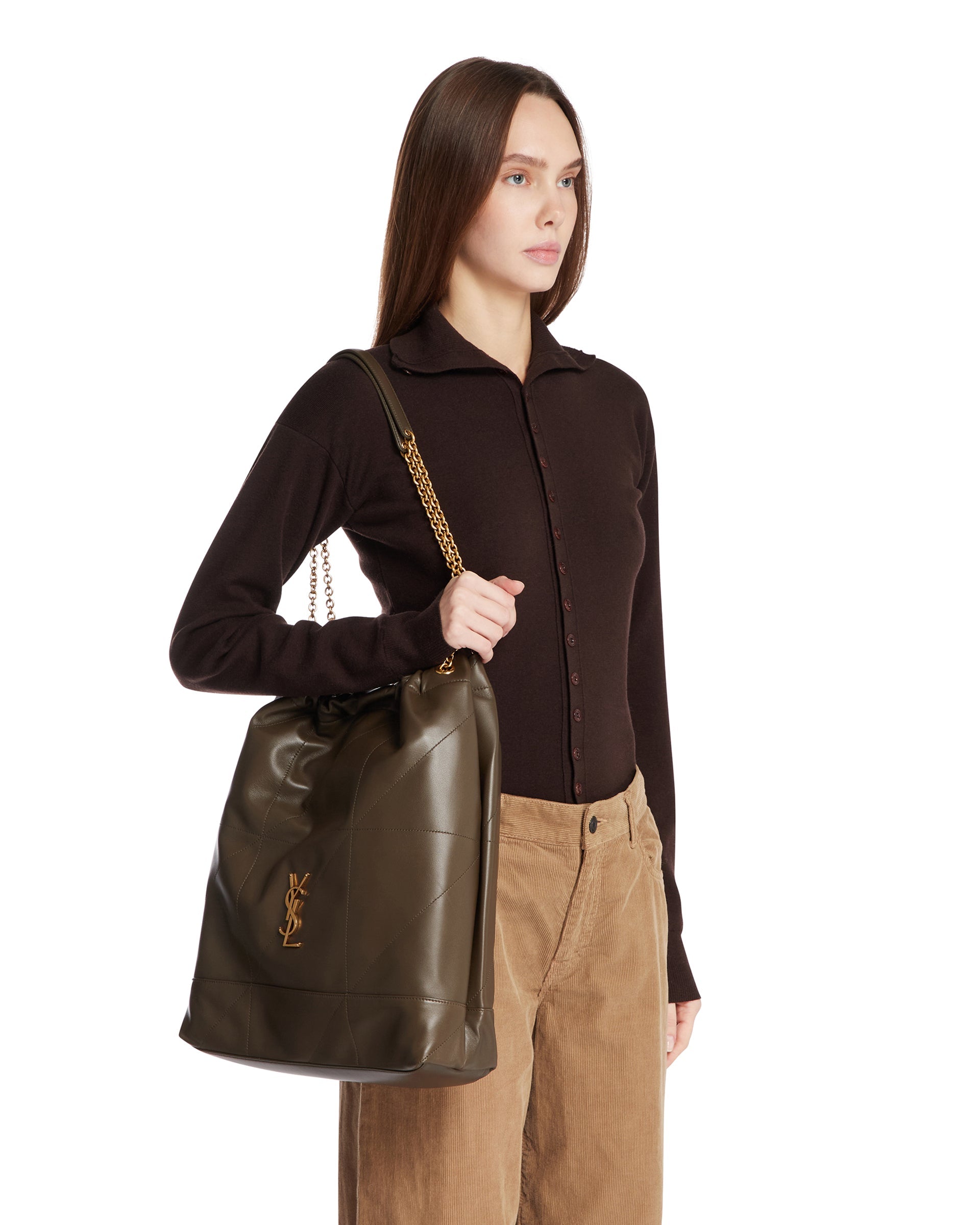 Green Large Jamie Pochon Bag Saint laurent – Гарантія оригінальності – детальний вид