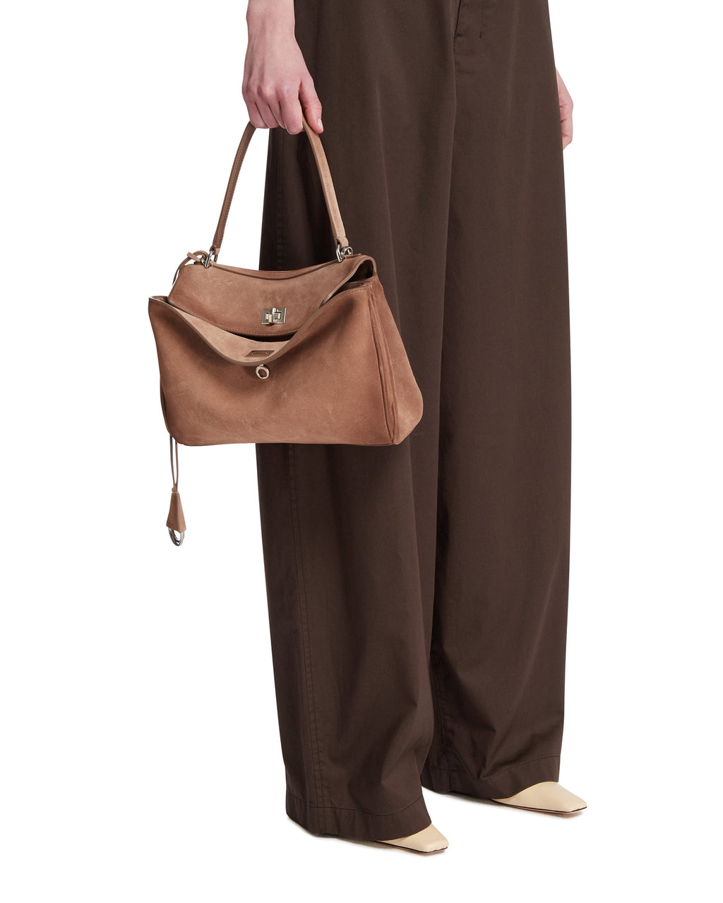 Brown Small Rodeo Suede Bag Balenciaga – Гарантія оригінальності – детальний вид
