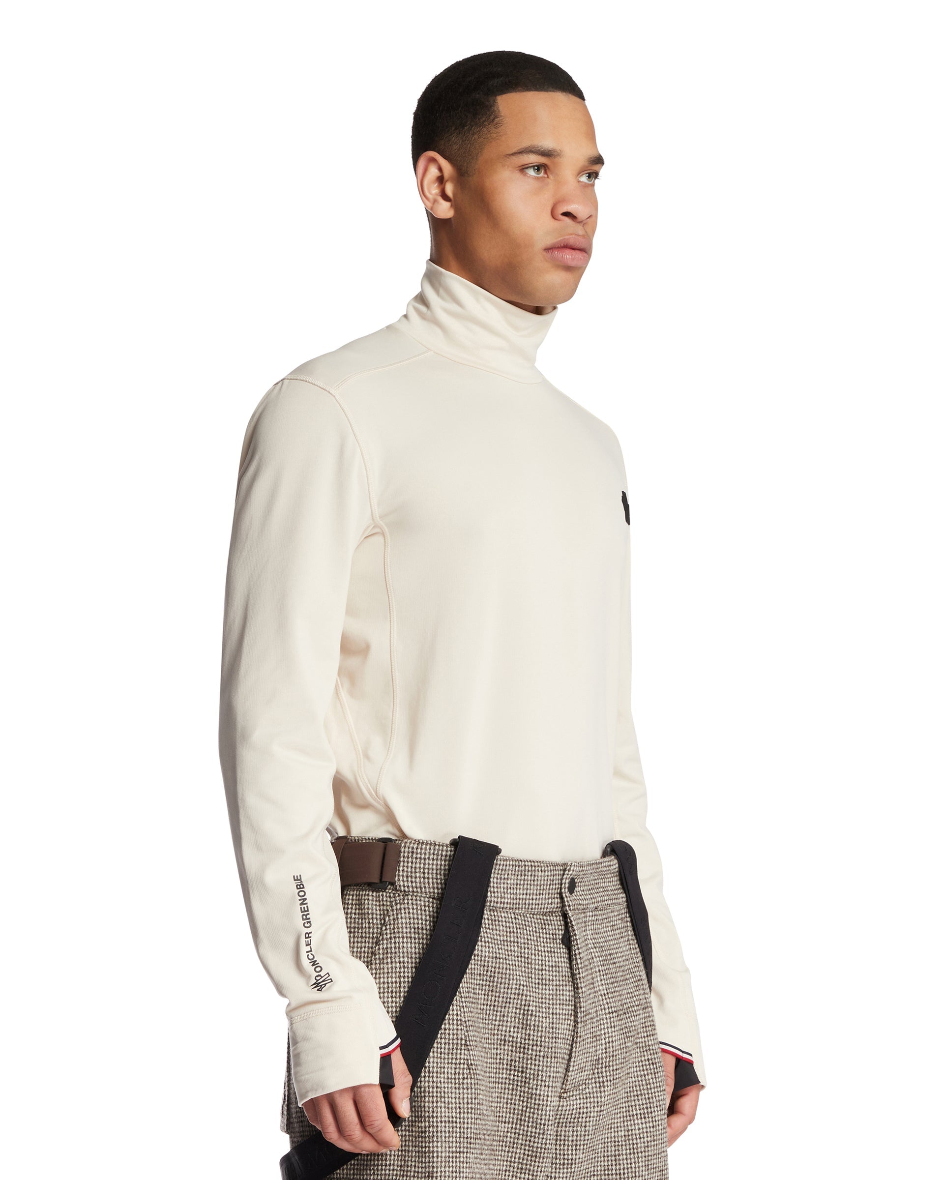 Оригінальна White Polartec Turtleneck Moncler – вид ззаду