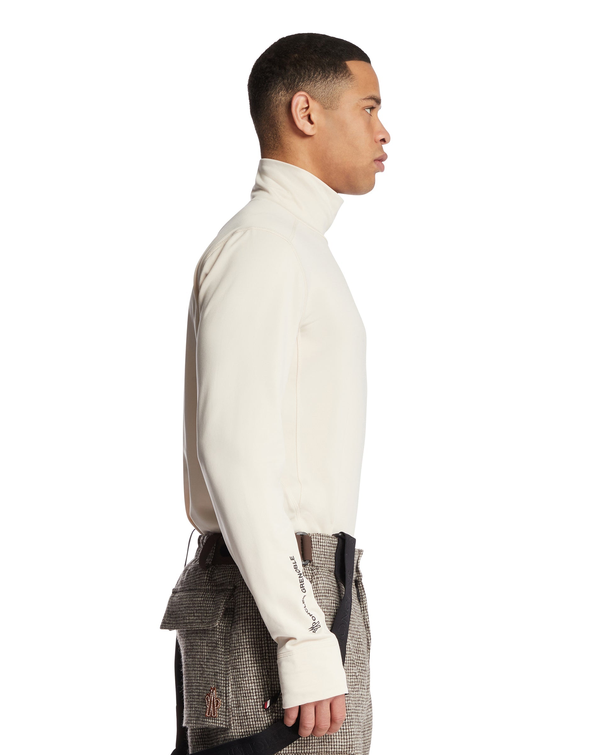 Оригінальна White Polartec Turtleneck Moncler – збільшений вид
