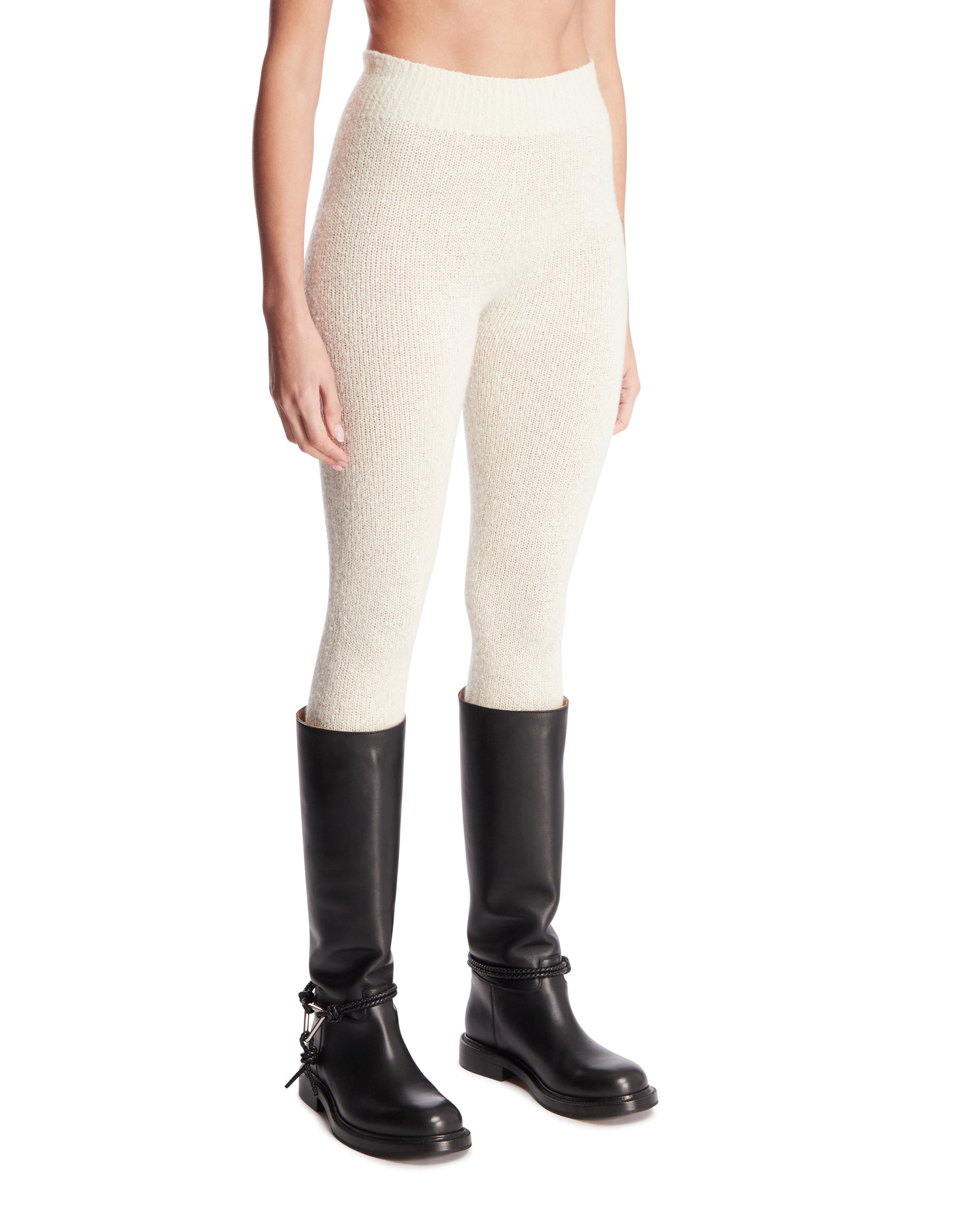 White Mumuka Cashmere Leggings The row – Гарантія оригінальності – вид ззаду