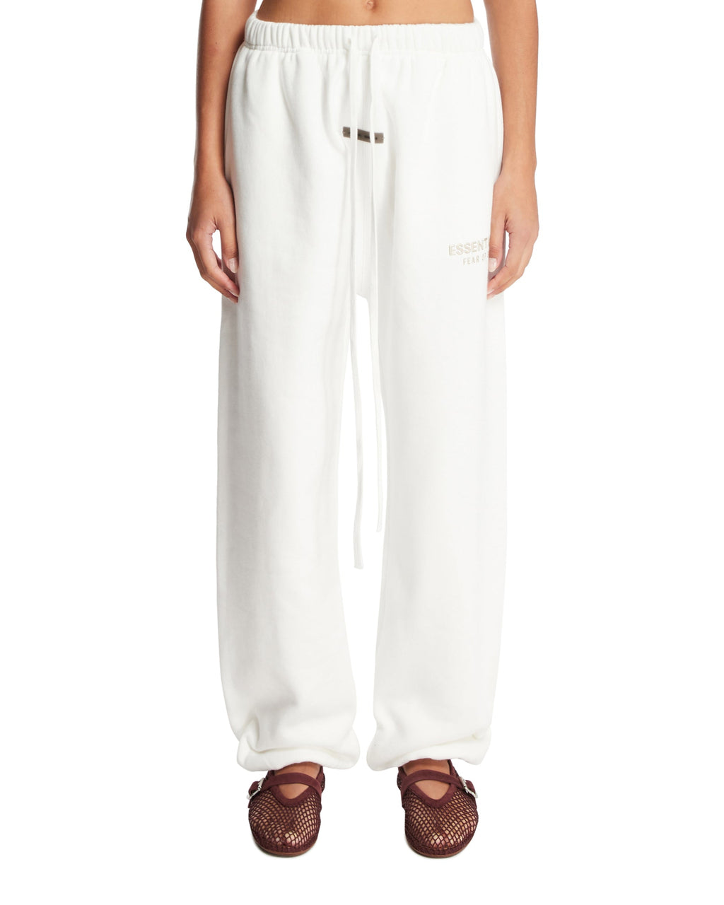 White Drawstring Pants Fear of god – Гарантія оригінальності – боковий вид