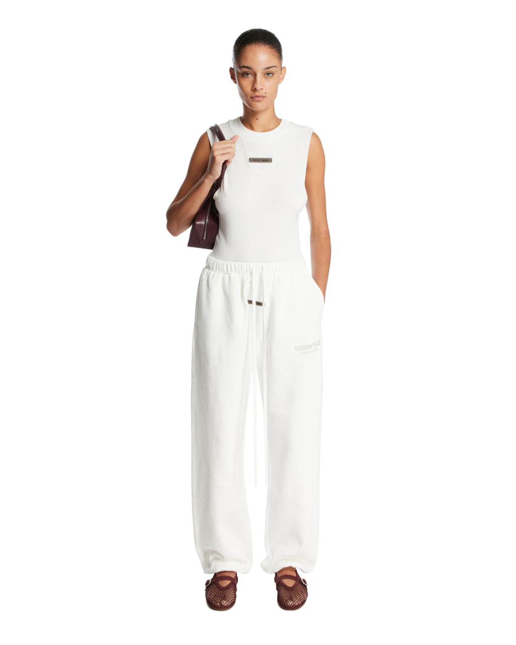 White Drawstring Pants Fear of god – Гарантія оригінальності – детальний вид