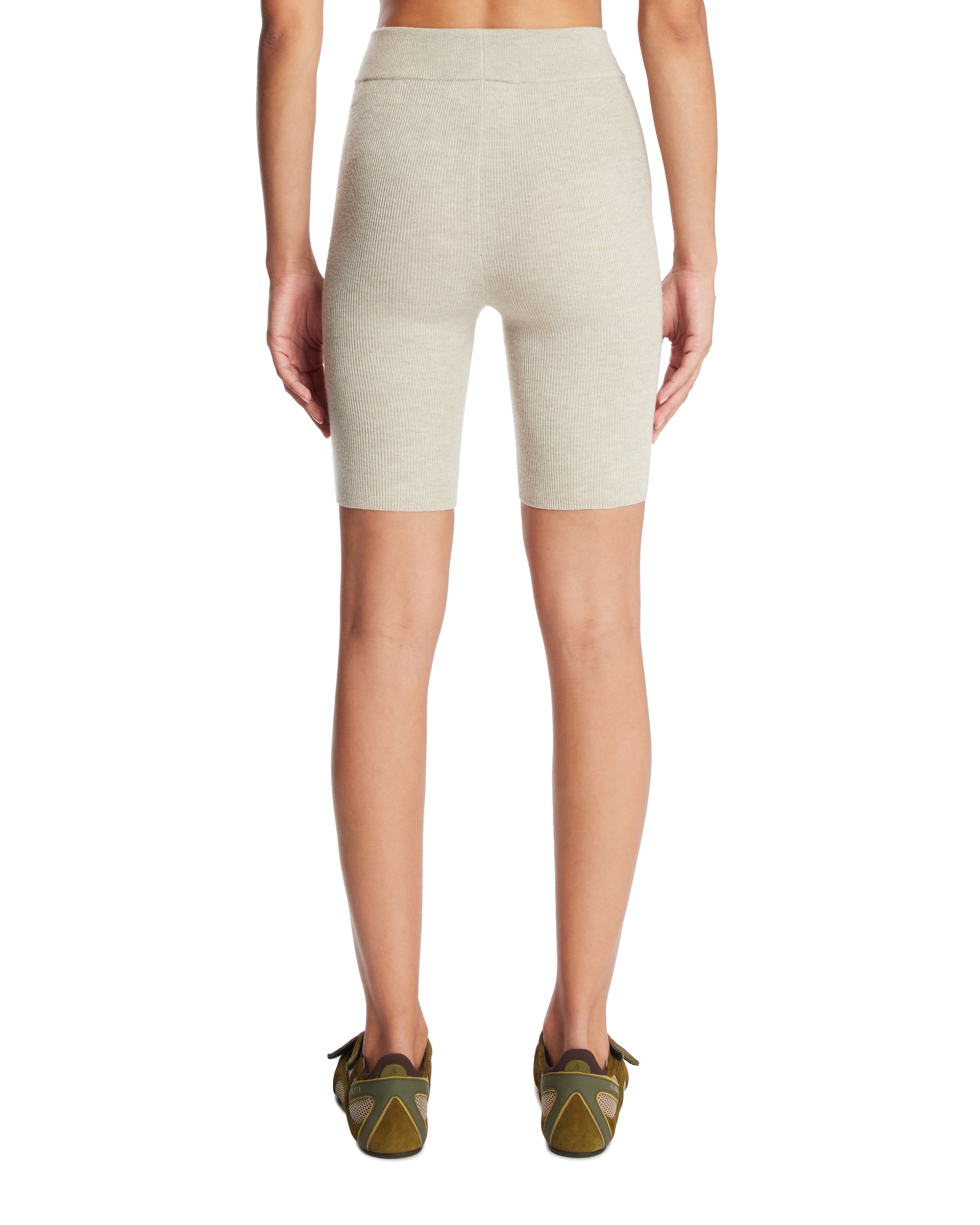 Beige Ribbed Biker Shorts - FEAR OF GOD
