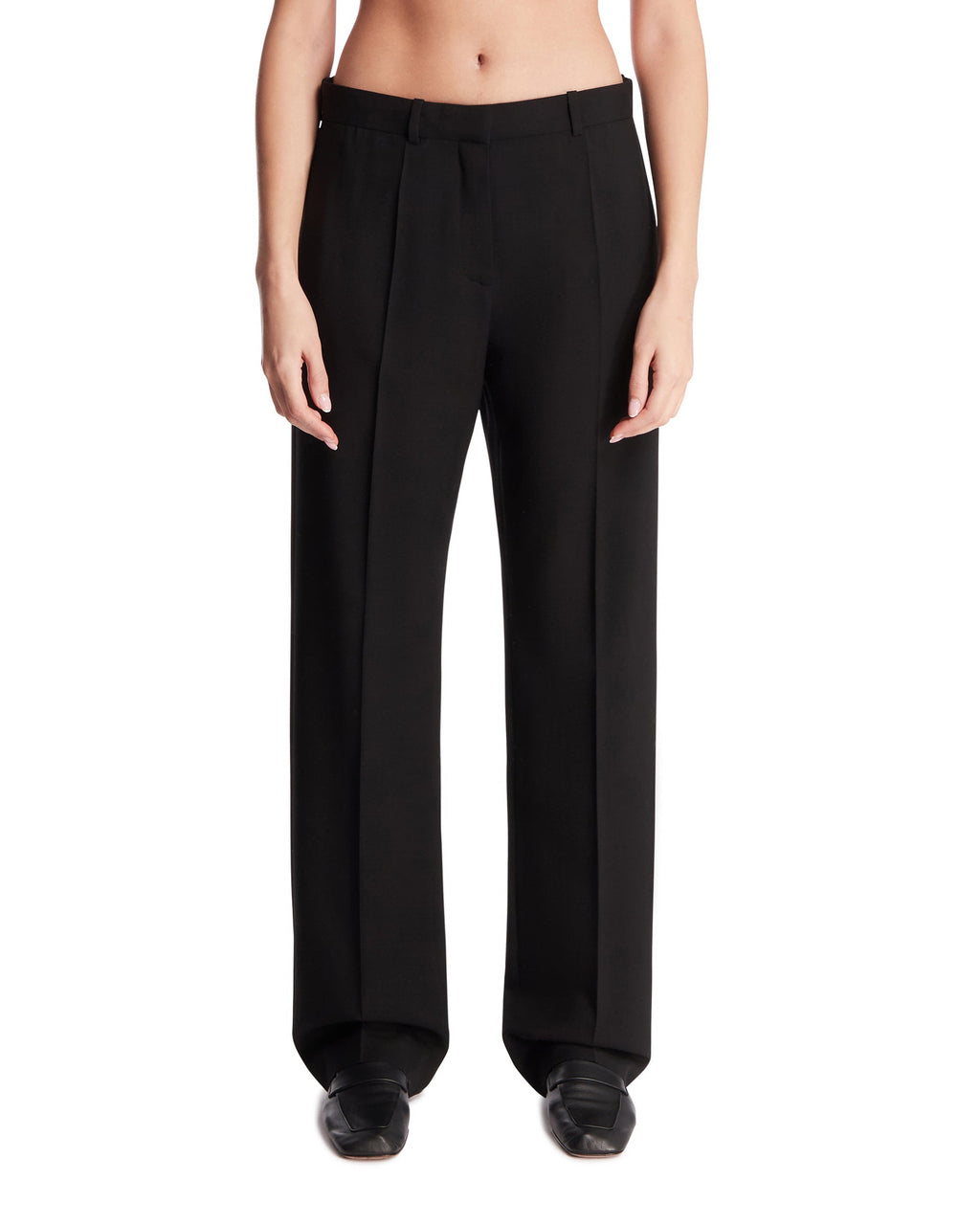 Black Wool Pants The row оригінал – Купити в Україні – боковий вид