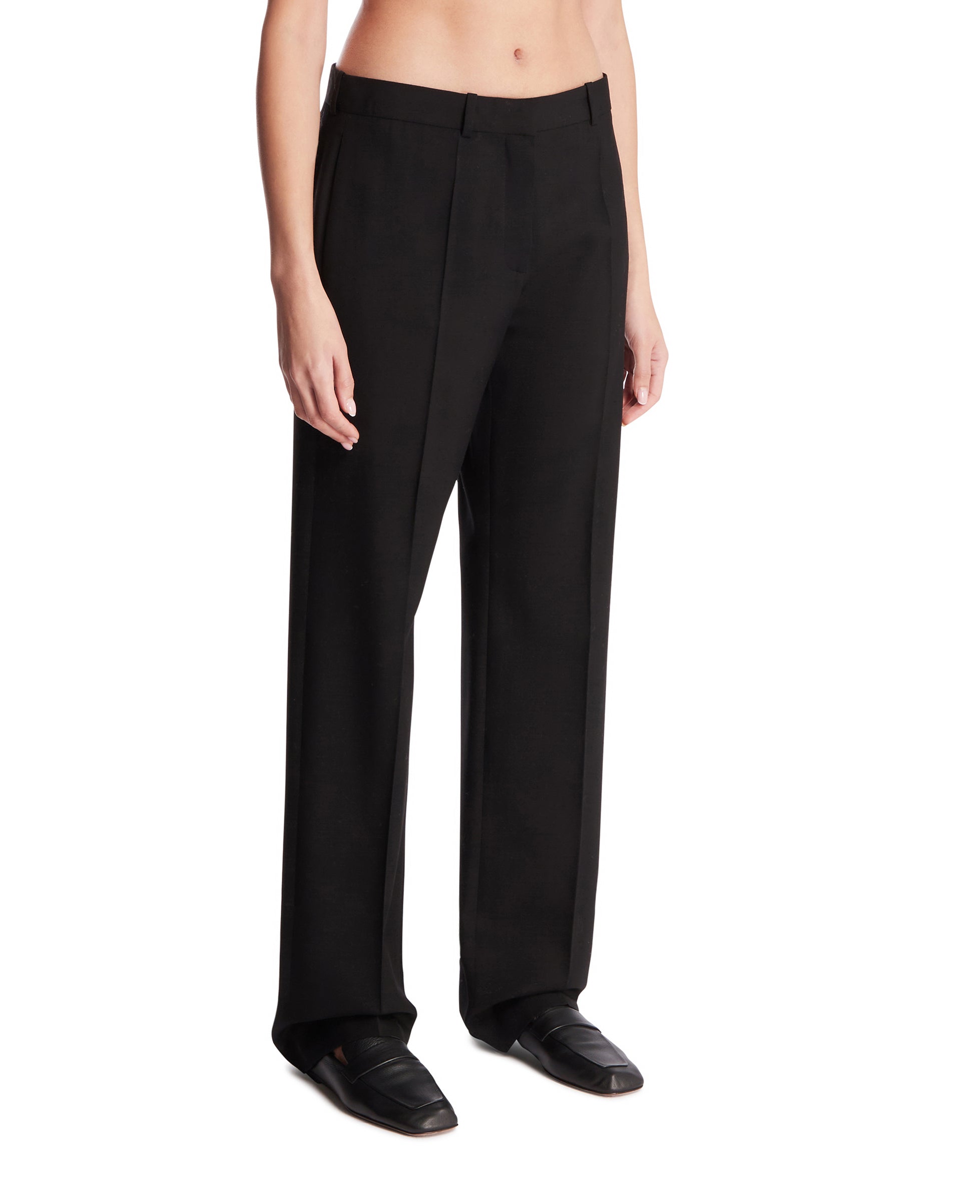 Black Wool Pants The row оригінал – Купити в Україні – вид ззаду