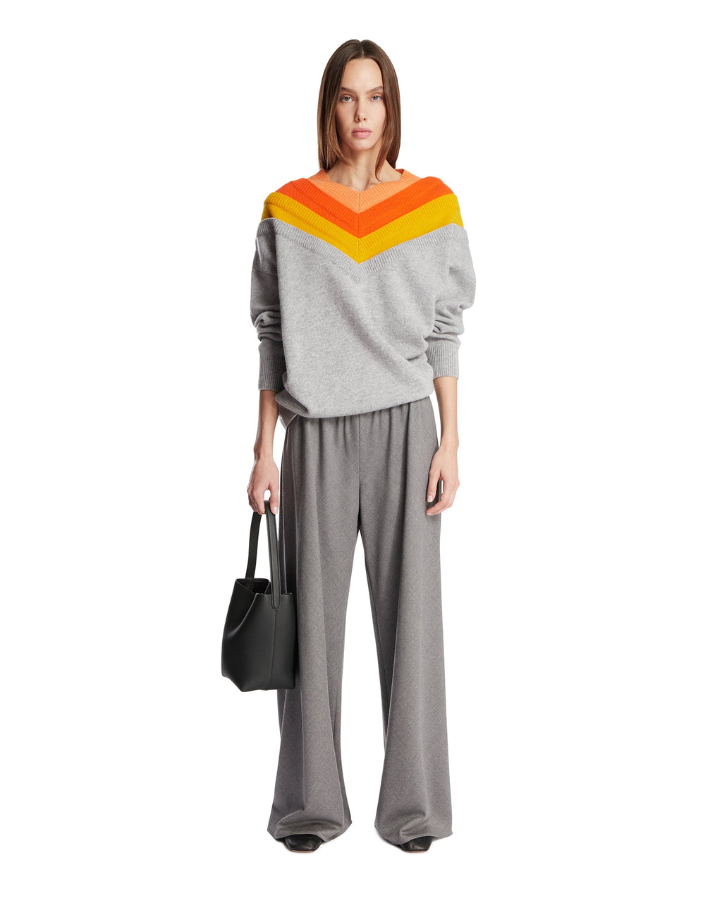 Оригінальна Gray Trompe Loeil Wool Sweater Loewe – детальний вид