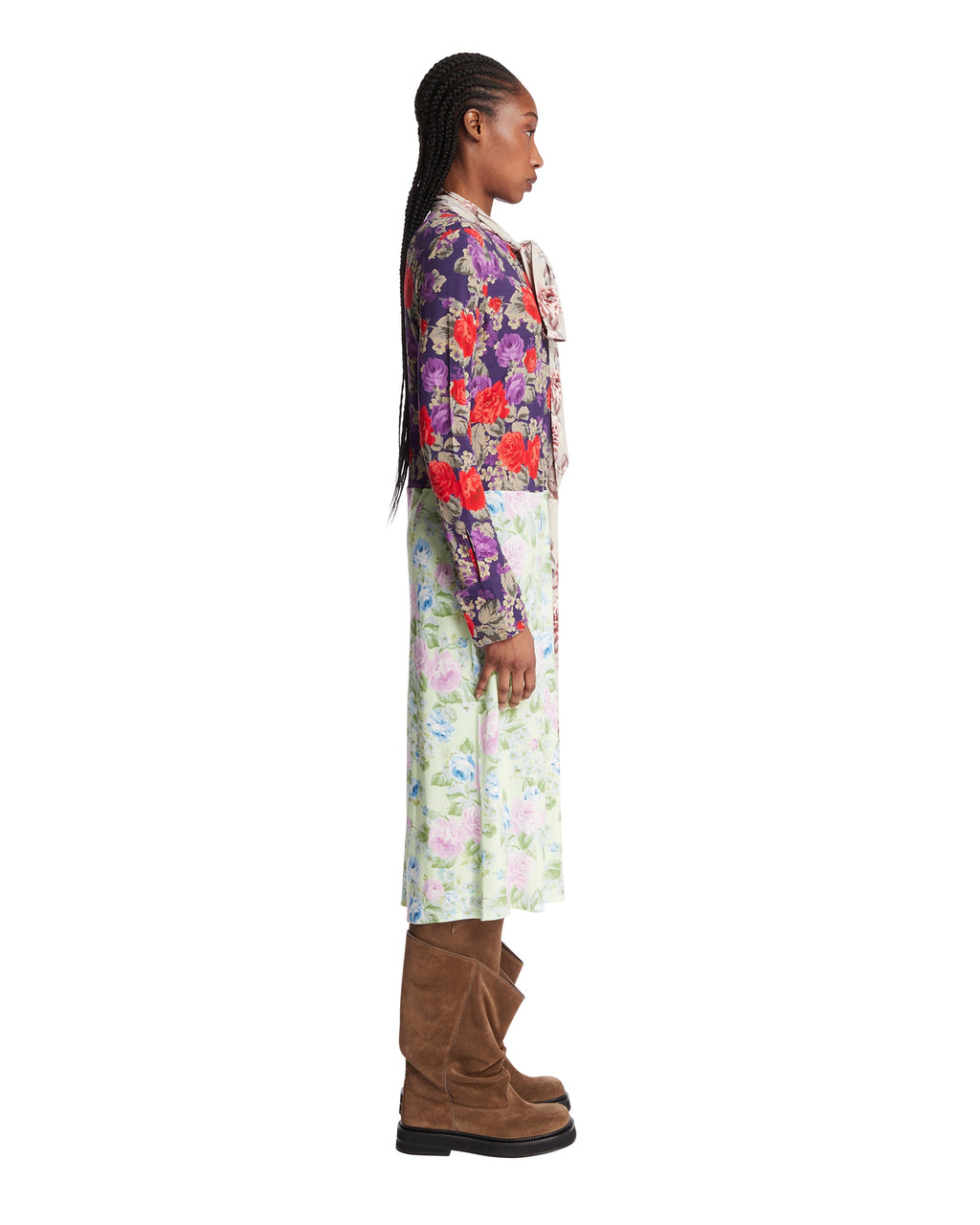 Multicolor Printed MIDI Dress Acne studios – Гарантія оригінальності – збільшений вид