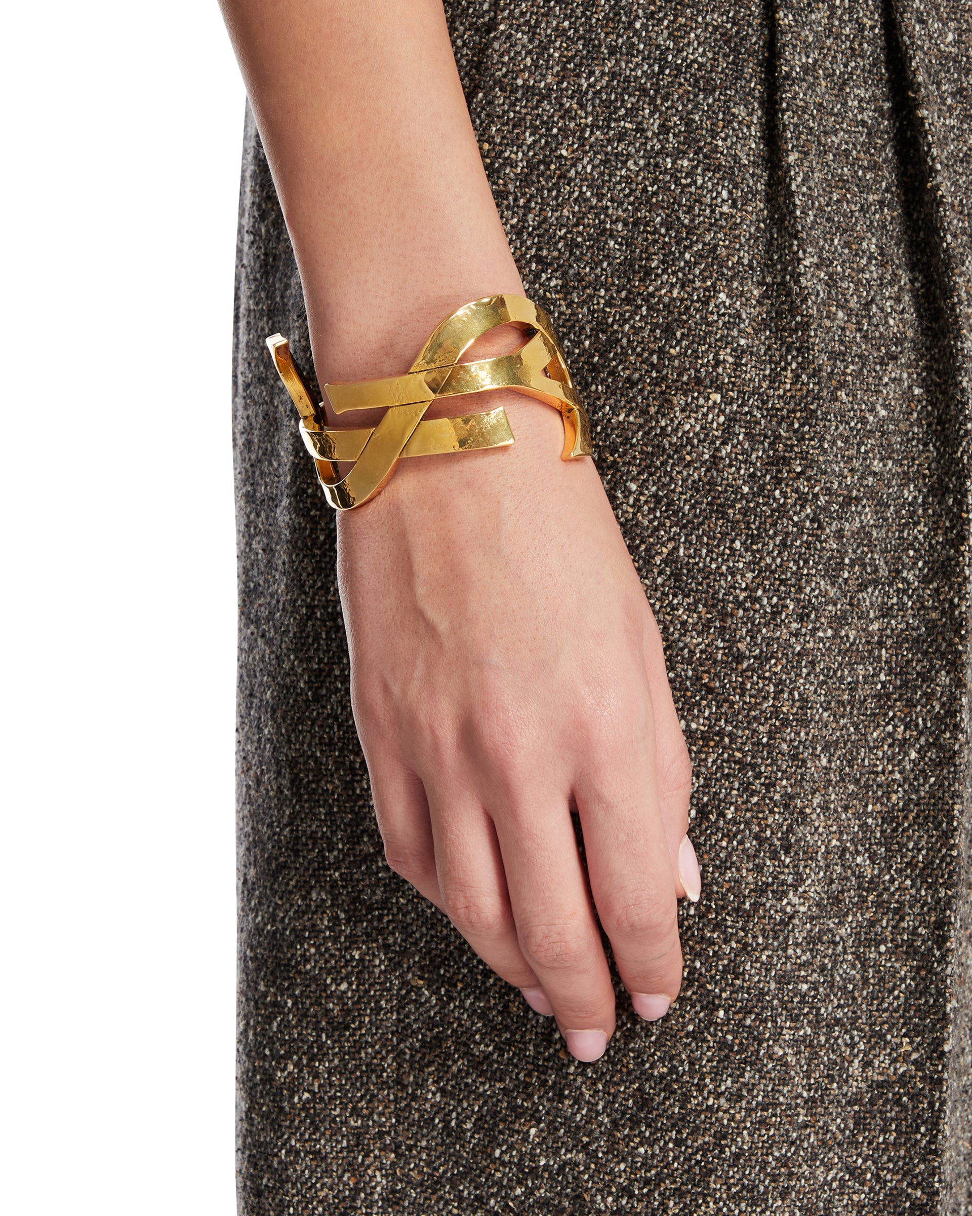 Оригінальна Gold-Tone Cassandre Cuff Bracelet Saint laurent – детальний вид