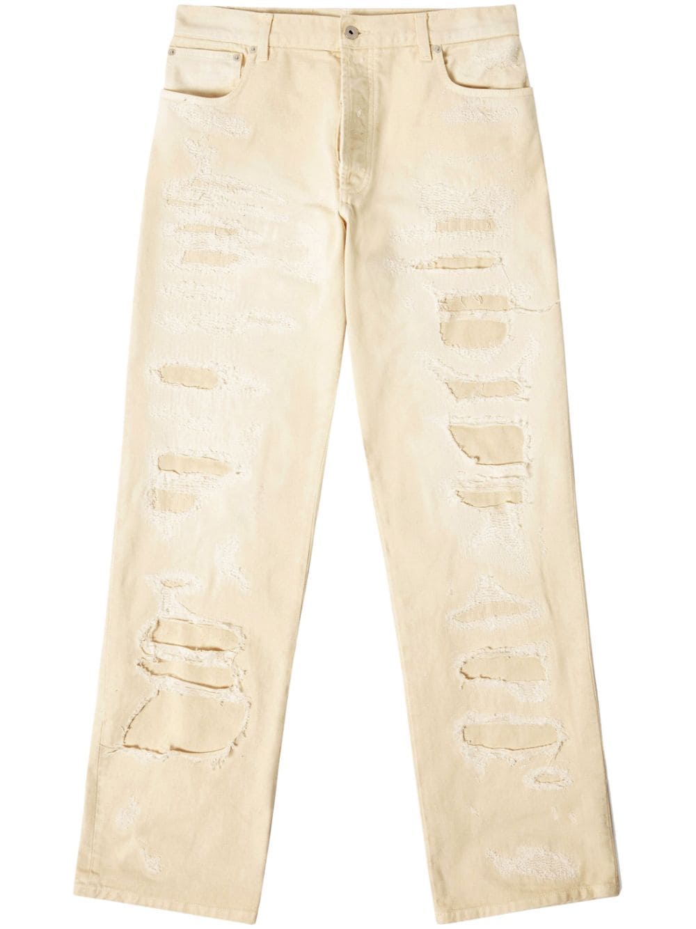 Straight-Leg Distressed-Finish Jeans Heron preston оригінал – Купити в Україні – боковий вид