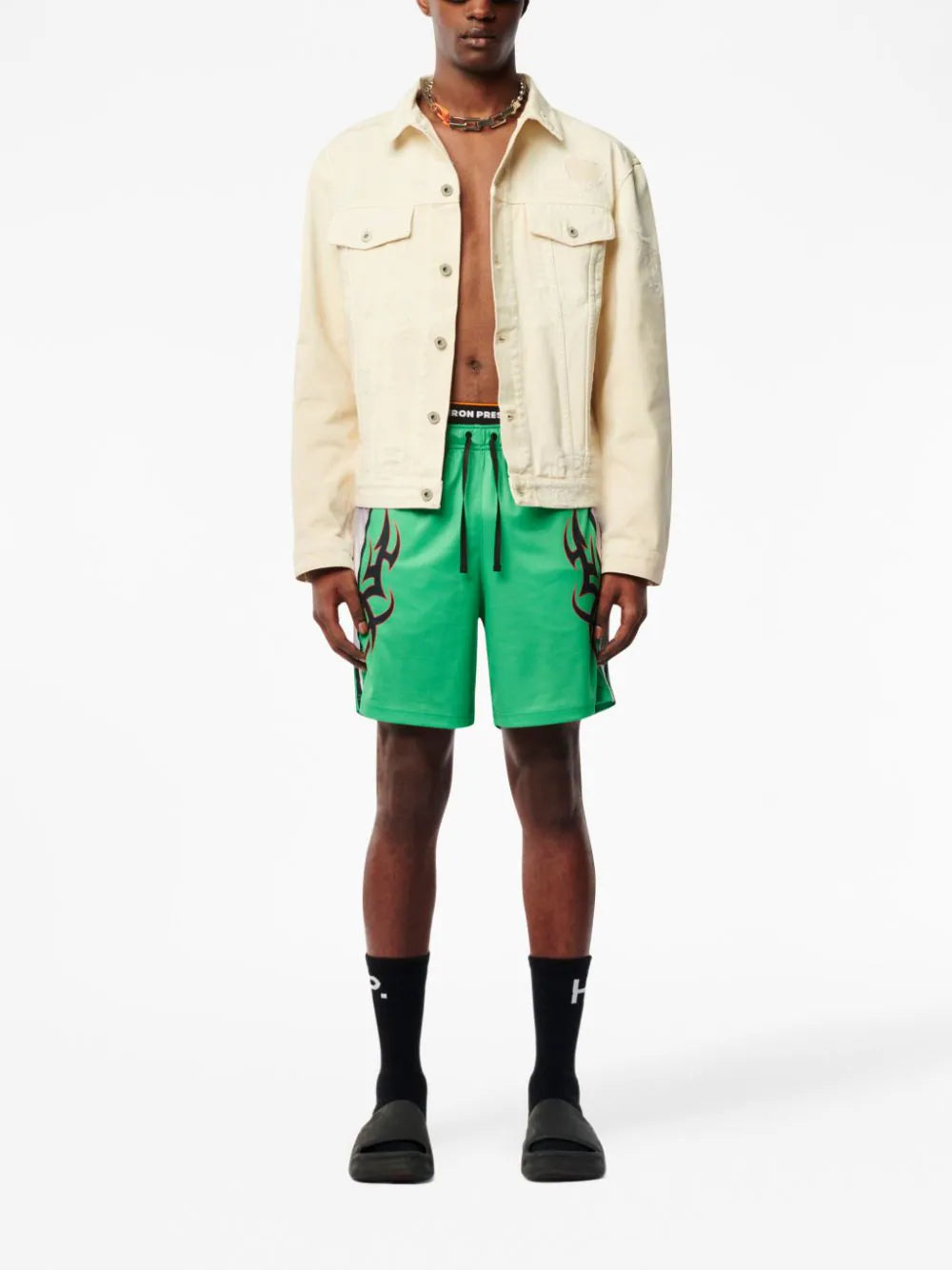 Оригінальна Logo-Patch Cotton Jacket Heron preston – вид ззаду