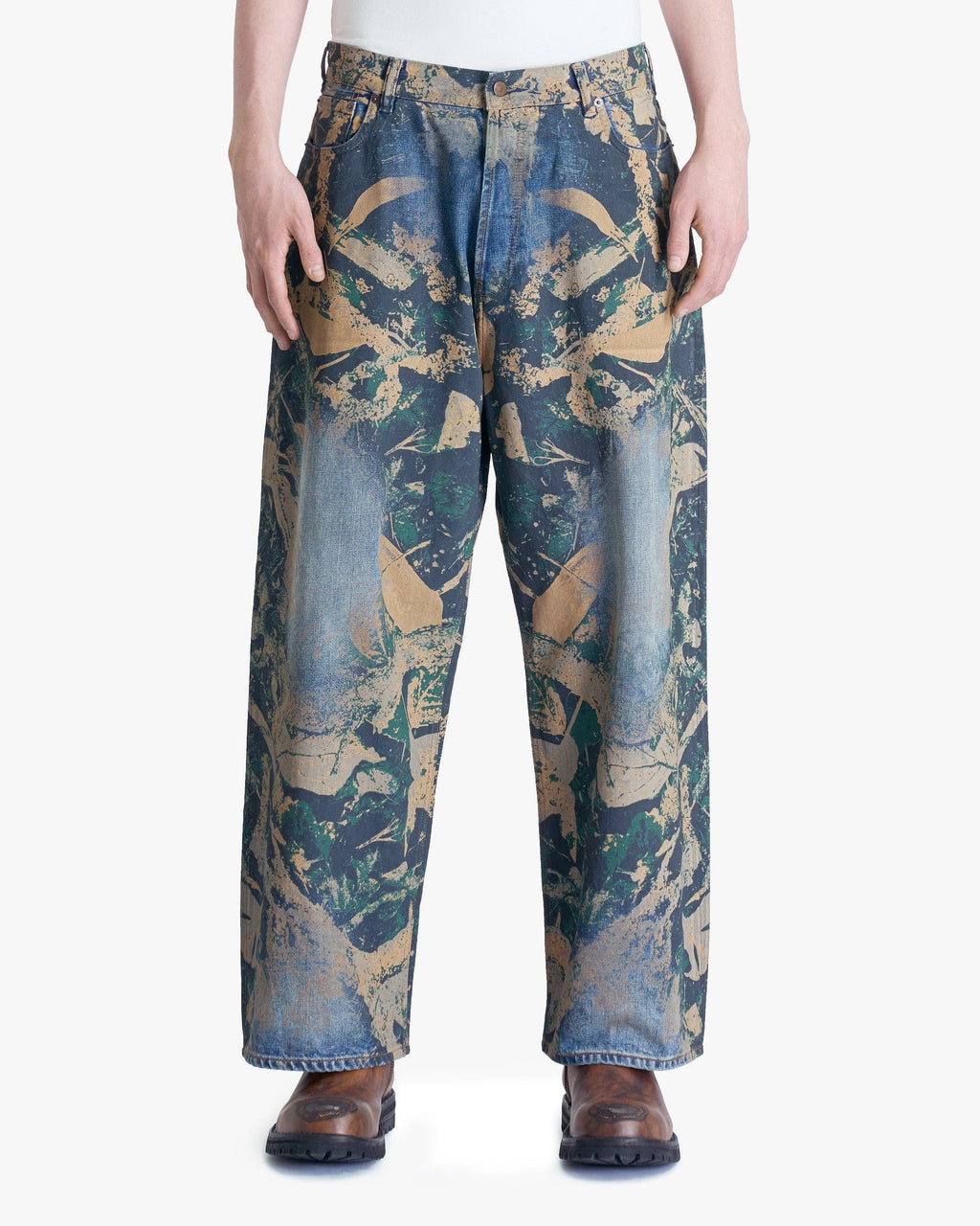 2023 Mossy Oak Denim In Brown Acne studios – Гарантія оригінальності – боковий вид