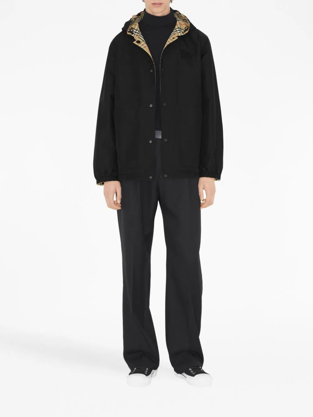 Оригінальна Reversible Check Jacket Burberry – вид ззаду