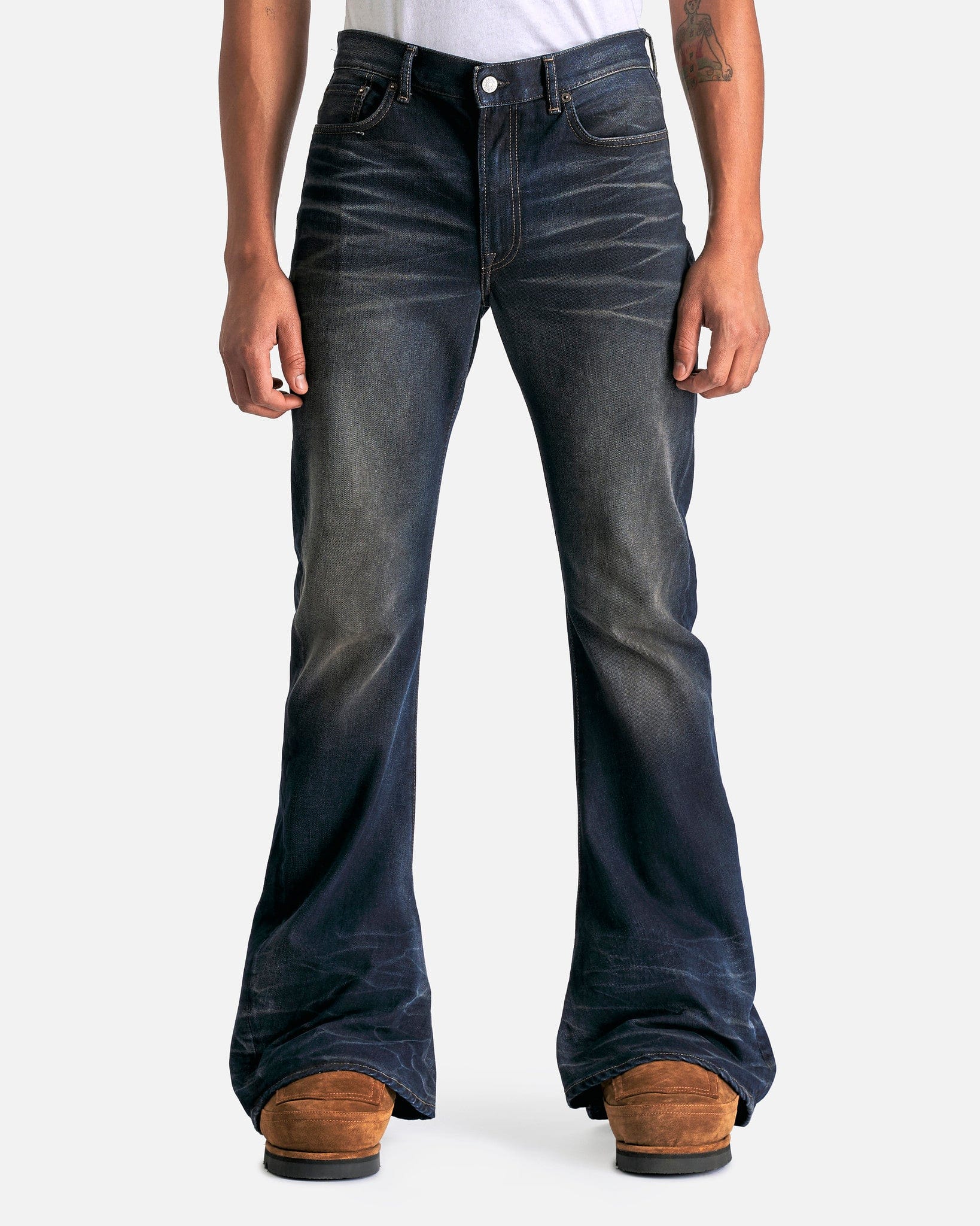 2024 Darkside Denim In Dark Blue Acne studios – Гарантія оригінальності – боковий вид