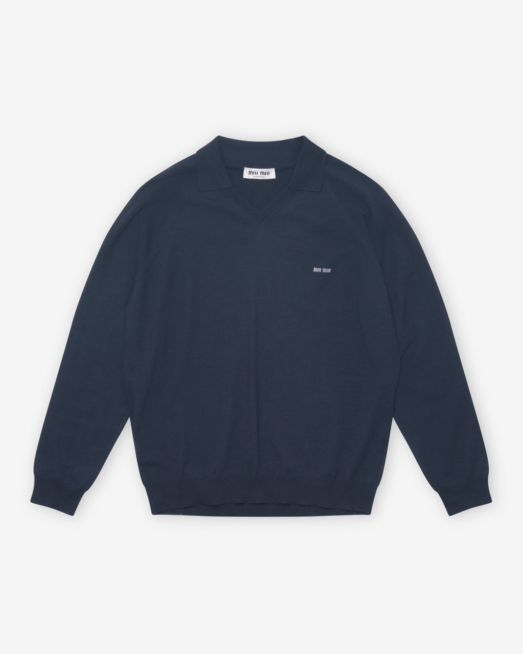 Womens V Neck Sweater Miu miu – Гарантія оригінальності – боковий вид