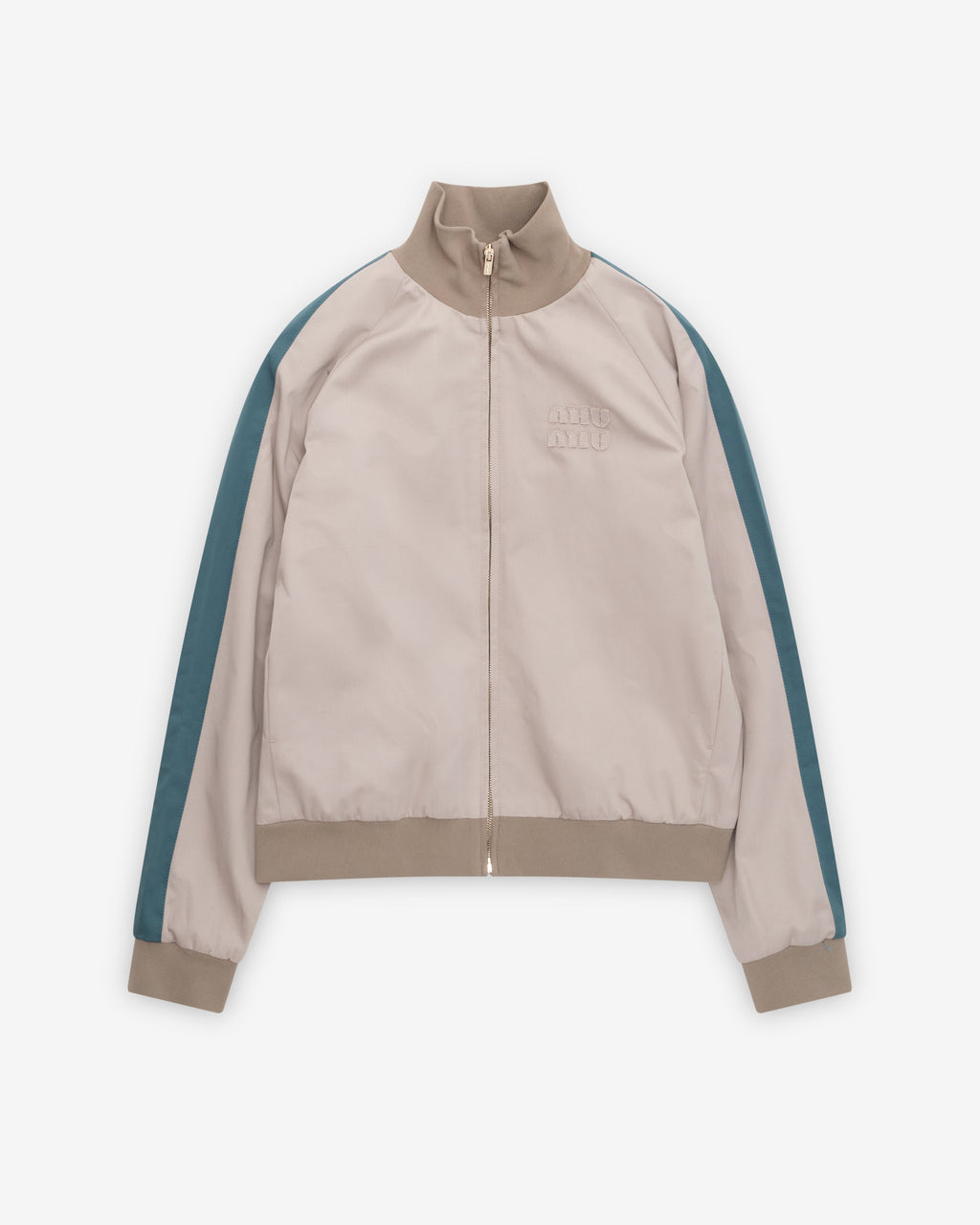 Оригінальна Womens Washed Twill Blouson Jacket Miu miu – боковий вид