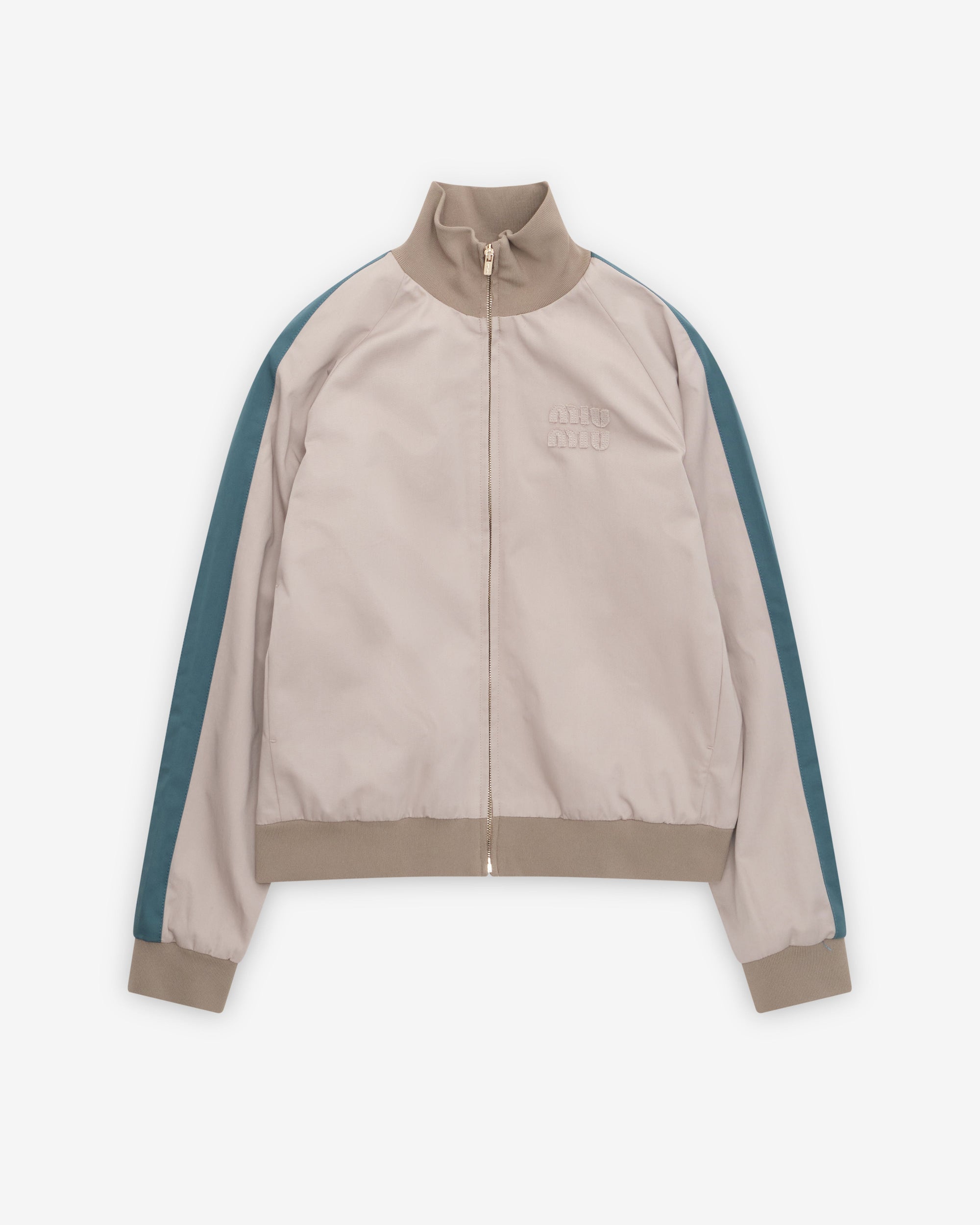 Оригінальна Womens Washed Twill Blouson Jacket Miu miu – боковий вид