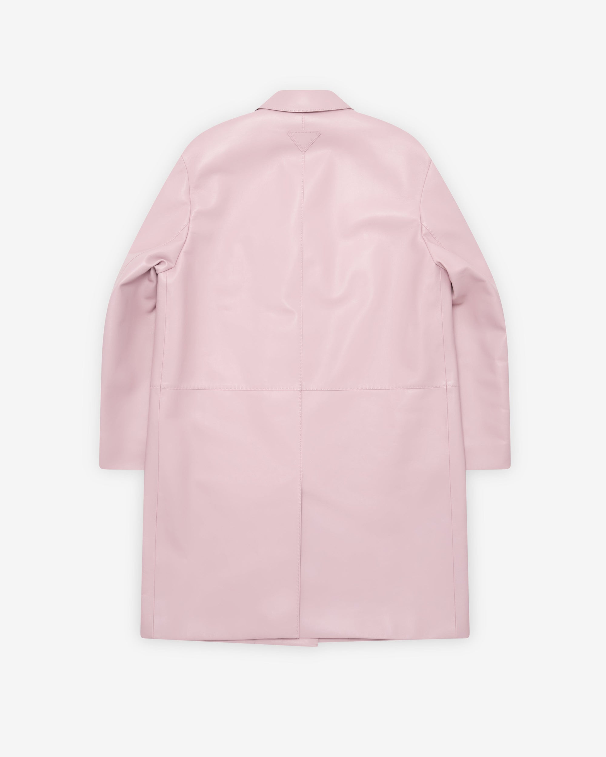 Womens Nappa Leather Coat Prada – Гарантія оригінальності – вид ззаду