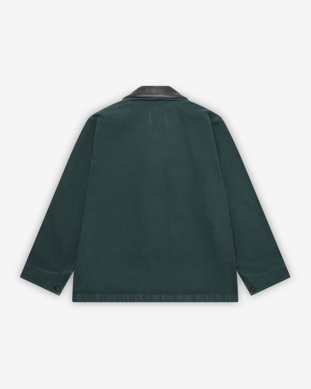 Womens Single Breasted Garment Dyed Gabardine And Leather Jacket Miu miu – Гарантія оригінальності – вид ззаду