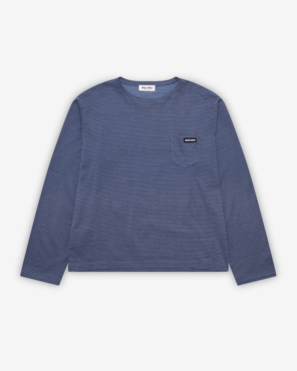 Mens Jacquard Jersey T Shirt Miu miu оригінал – Купити в Україні – боковий вид