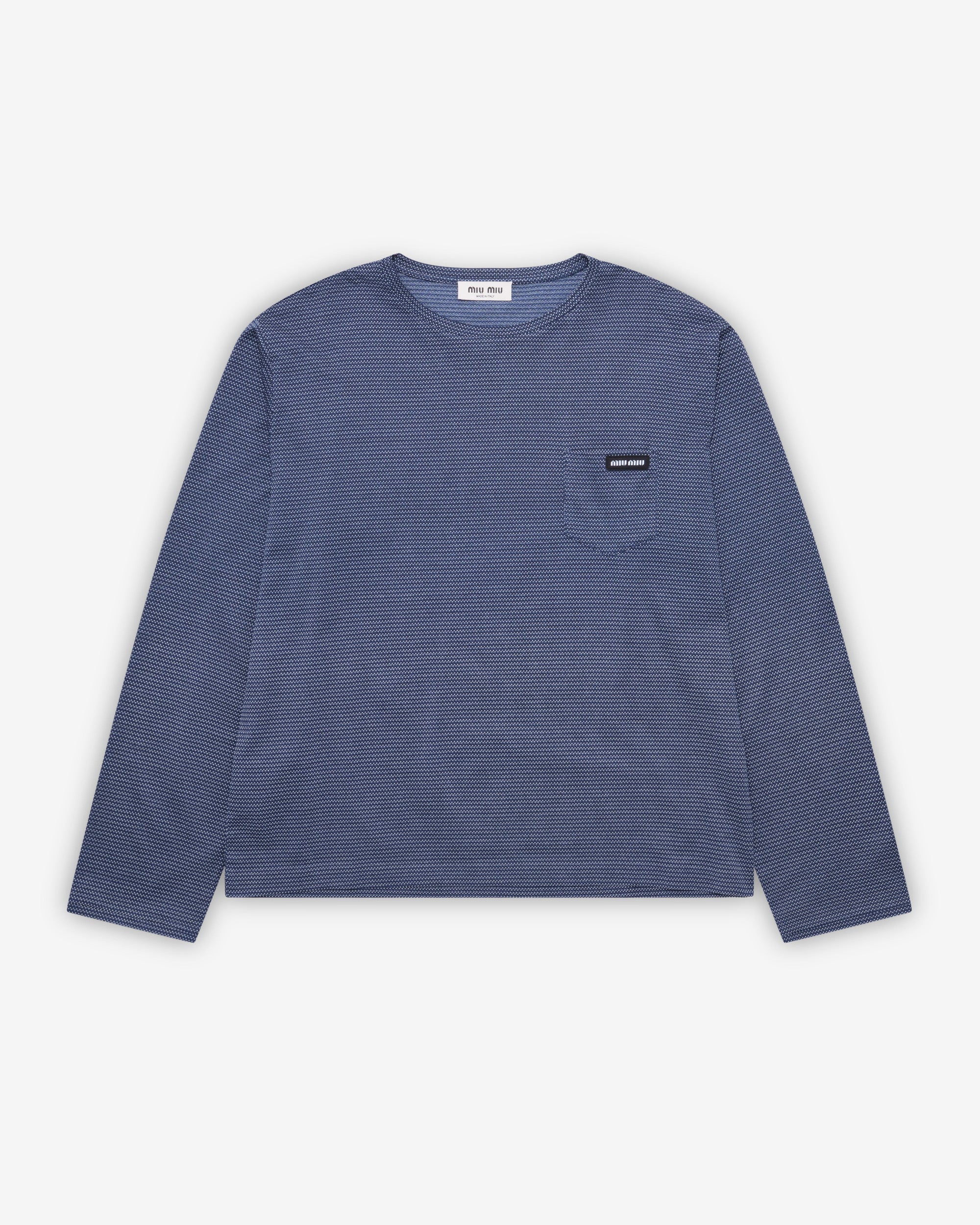Mens Jacquard Jersey T Shirt Miu miu оригінал – Купити в Україні – боковий вид