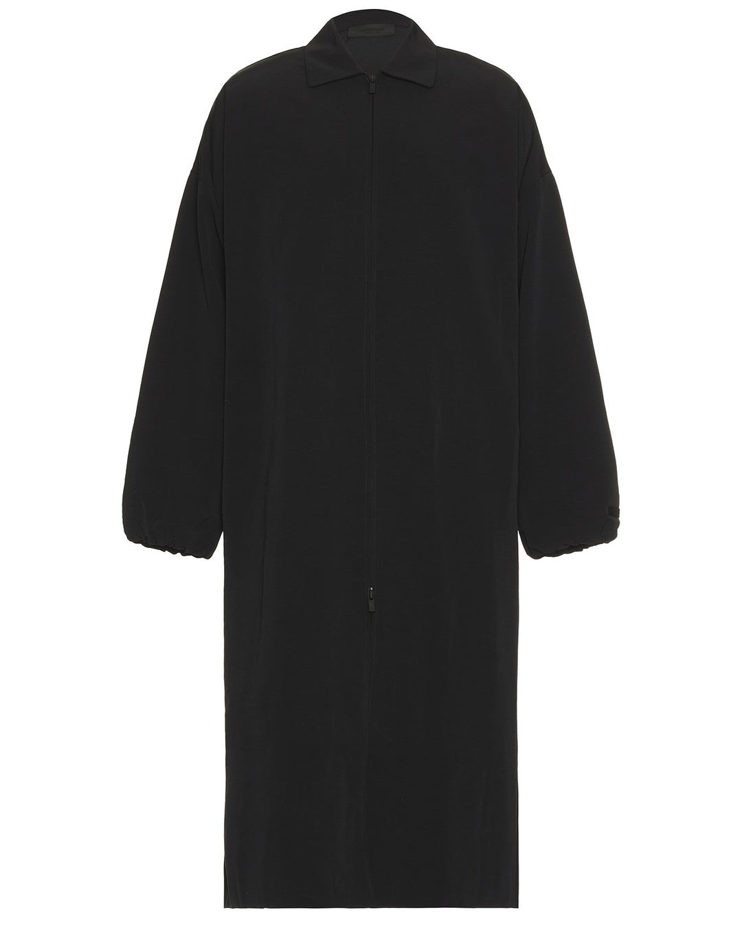 Essentials Black Nylon Trench Coat Fear of god оригінал – Купити в Україні – боковий вид - FEAR OF GOD