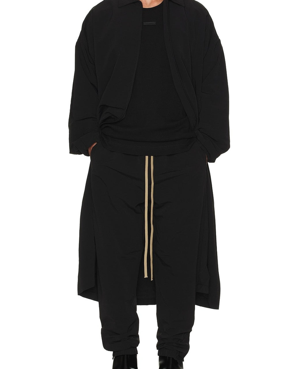 Essentials Black Nylon Trench Coat Fear of god оригінал – Купити в Україні – збільшений вид