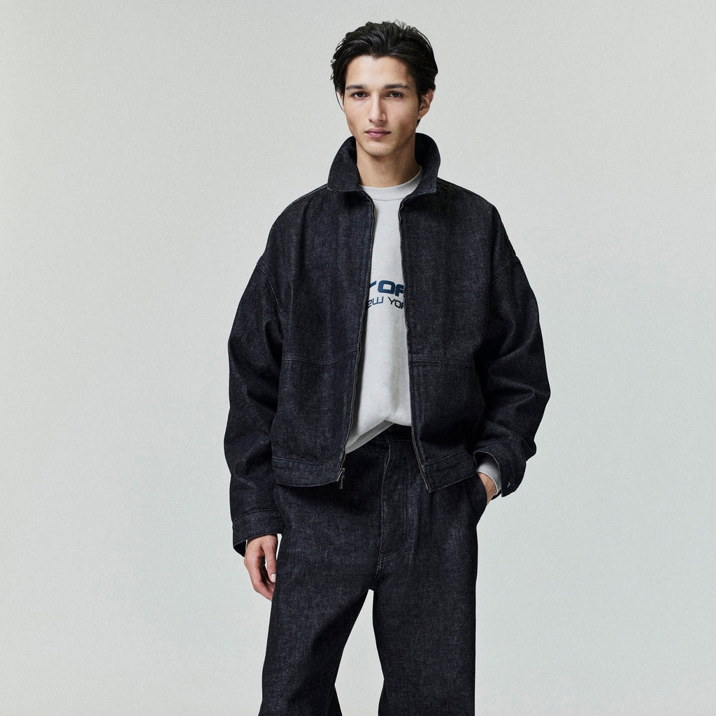 Mens Denim Work Jacket Fear of god – Гарантія оригінальності – вид ззаду