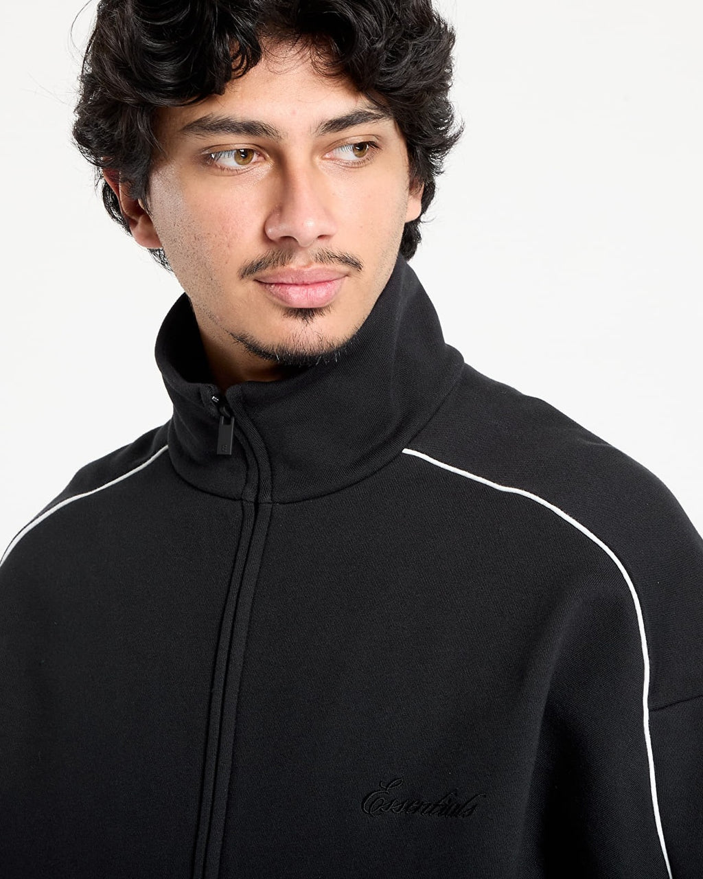 Essentials Modern Track Jacket With Piping Jet Black Fear of god оригінал – Купити в Україні – детальний вид