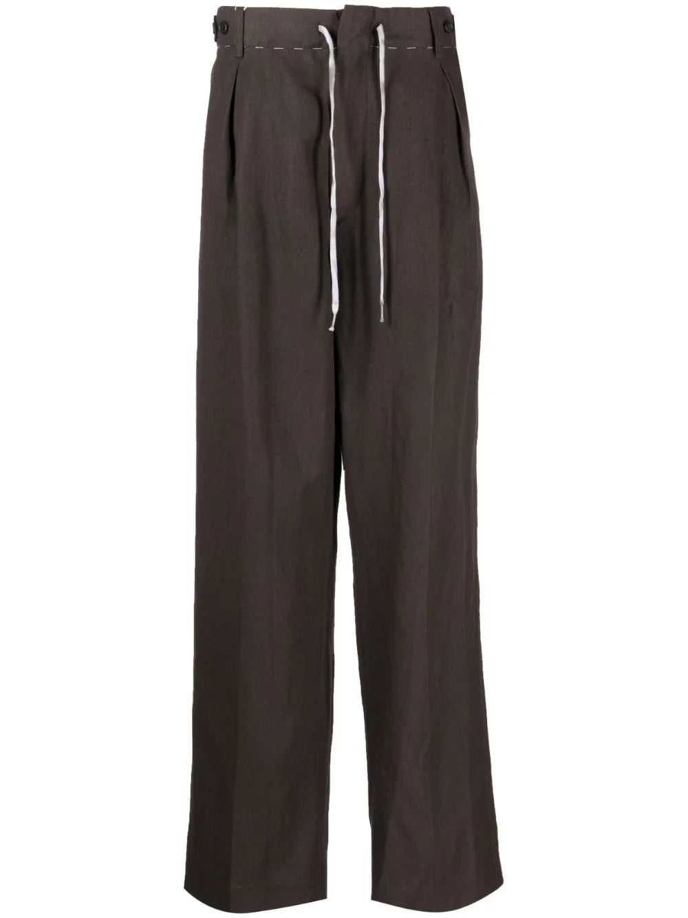 Drawstring Straight-Leg Trousers Maison margiela – Гарантія оригінальності – боковий вид