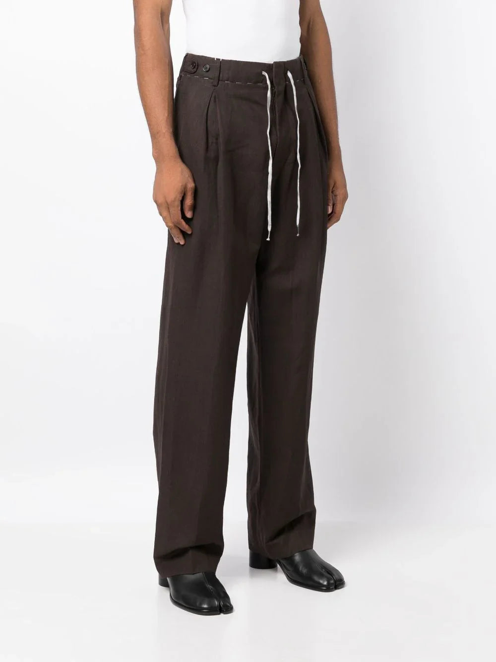 Drawstring Straight-Leg Trousers Maison margiela – Гарантія оригінальності – детальний вид