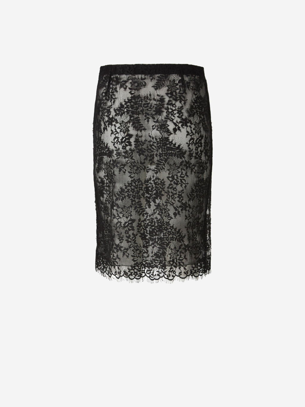 MIDI Silk Skirt Saint laurent оригінал – Купити в Україні – вид ззаду