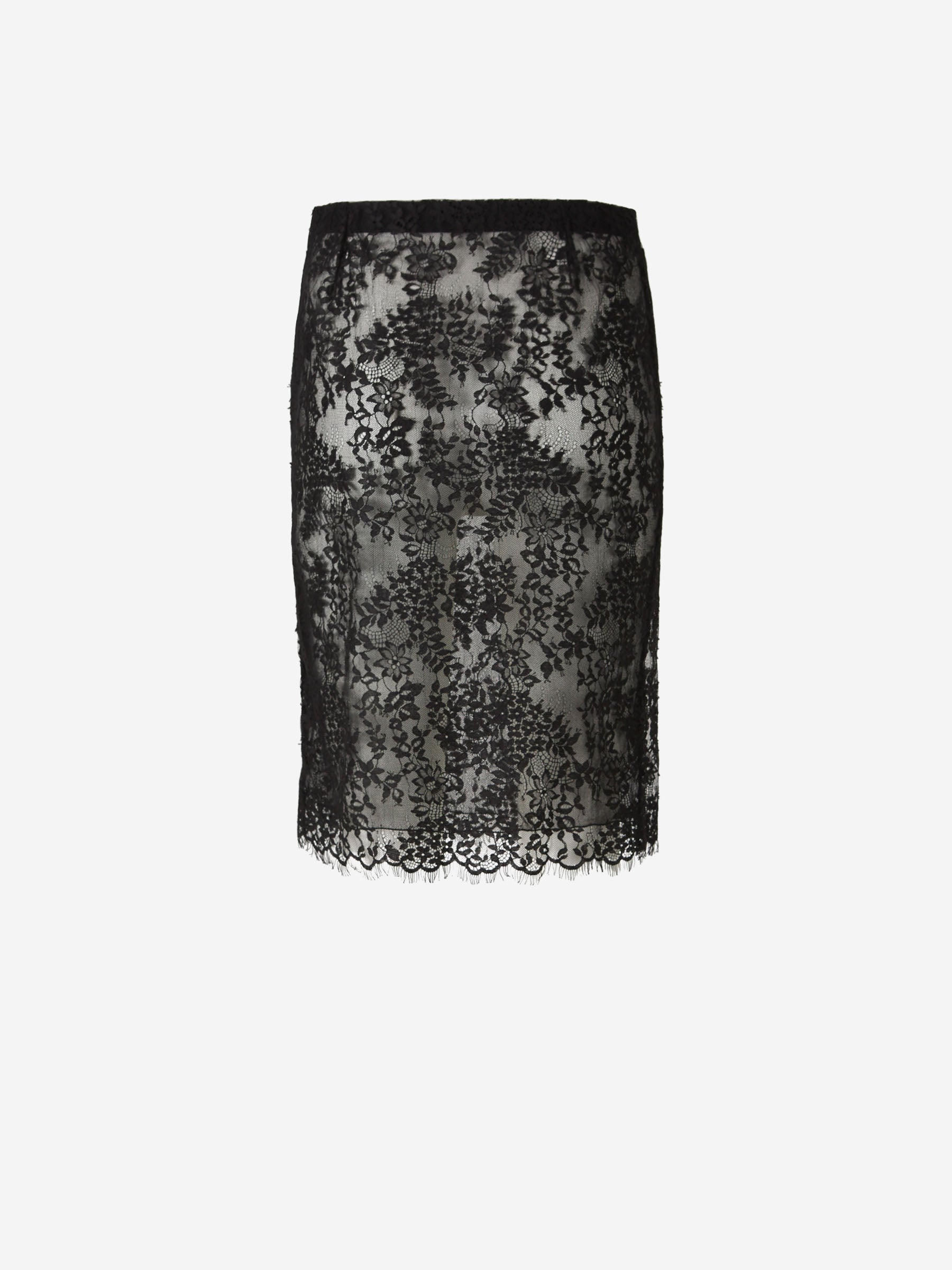 MIDI Silk Skirt Saint laurent оригінал – Купити в Україні – вид ззаду