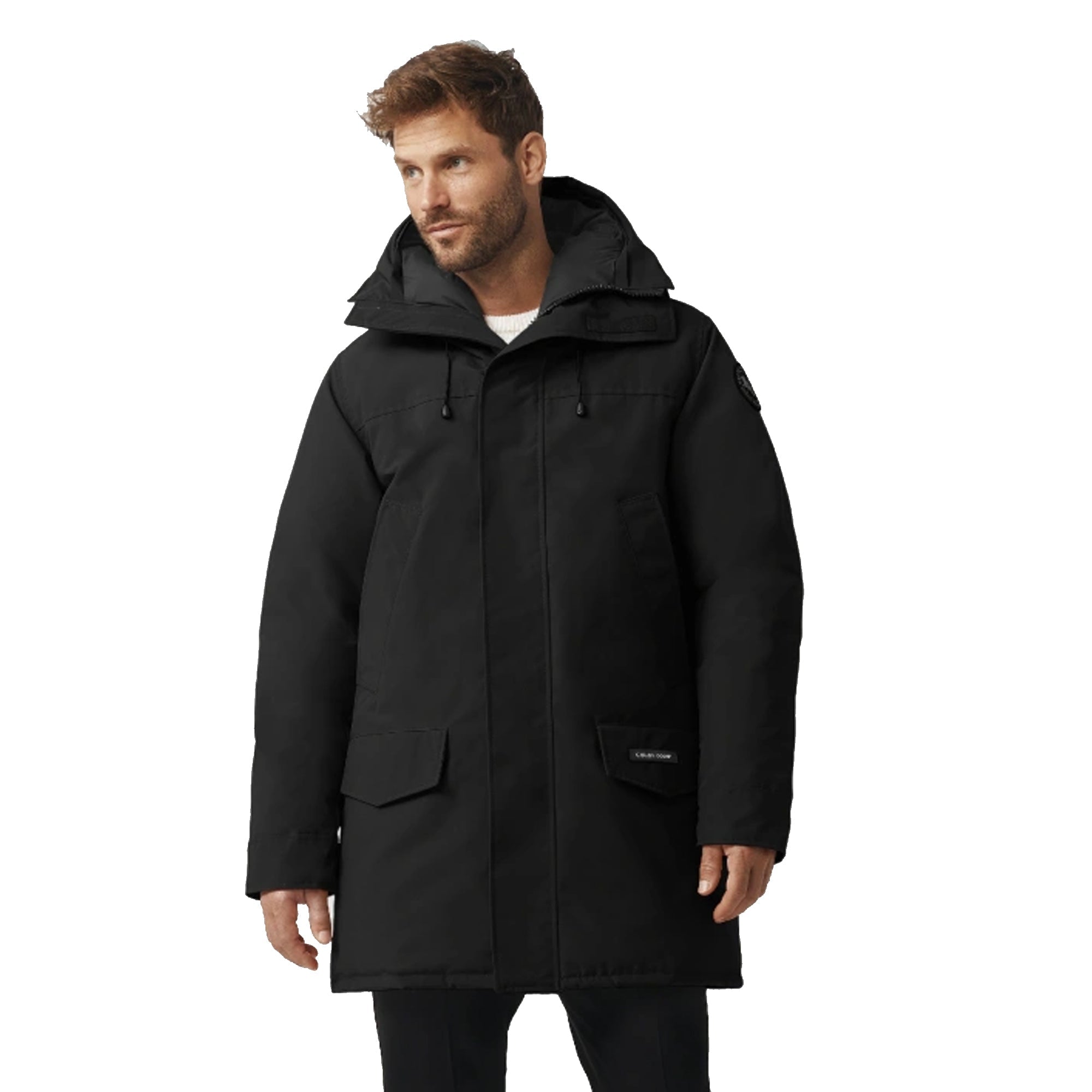 Оригінальна Mens Langford Parka Black Canada goose – вид ззаду