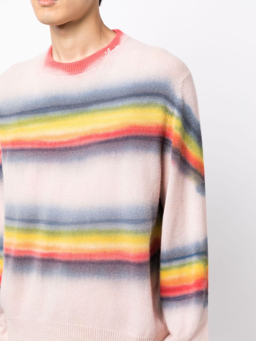 Оригінальна Rainbow Tie-Dye Crew-Neck Sweatshirt Amiri – збільшений вид