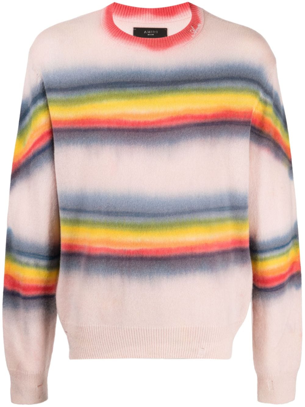 Оригінальна Rainbow Tie-Dye Crew-Neck Sweatshirt Amiri – боковий вид
