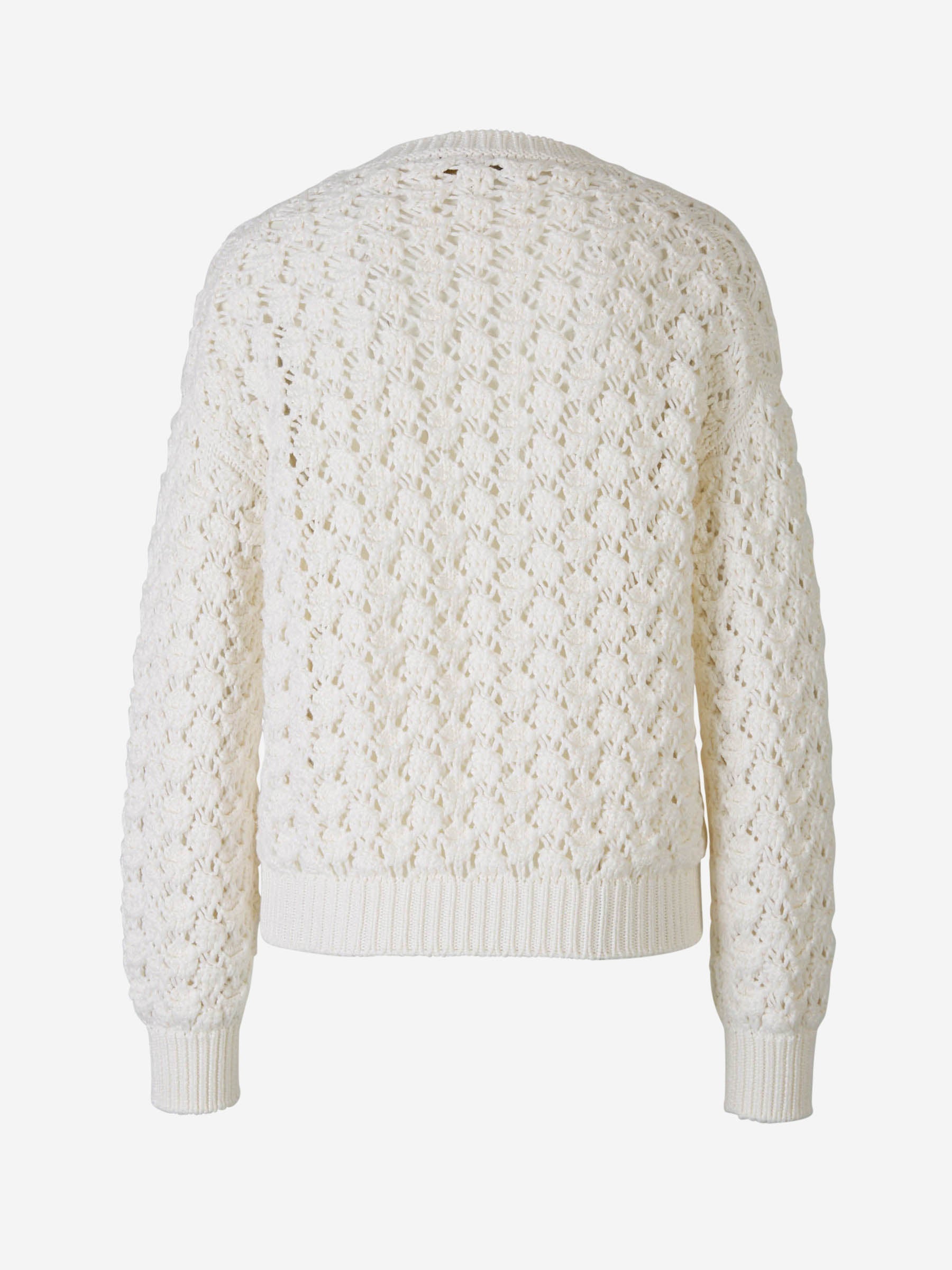 Cotton Crochet Sweater Loro piana – Гарантія оригінальності – вид ззаду