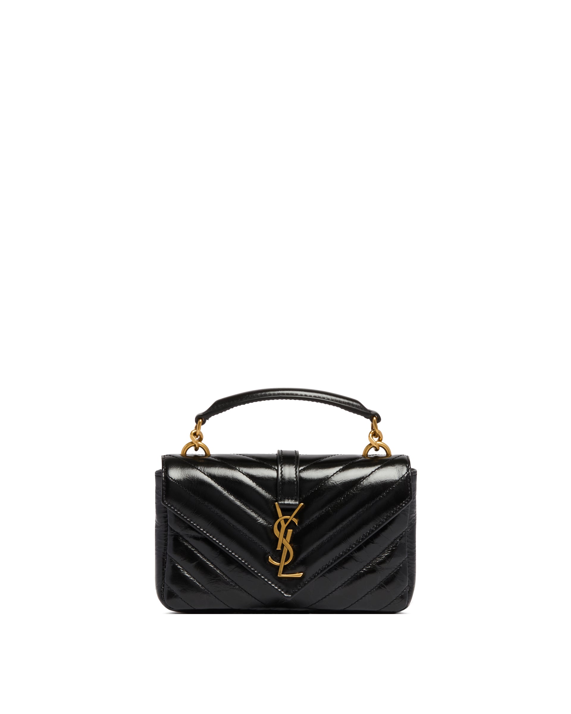 Оригінальна Black Mini College Bag Saint laurent – боковий вид