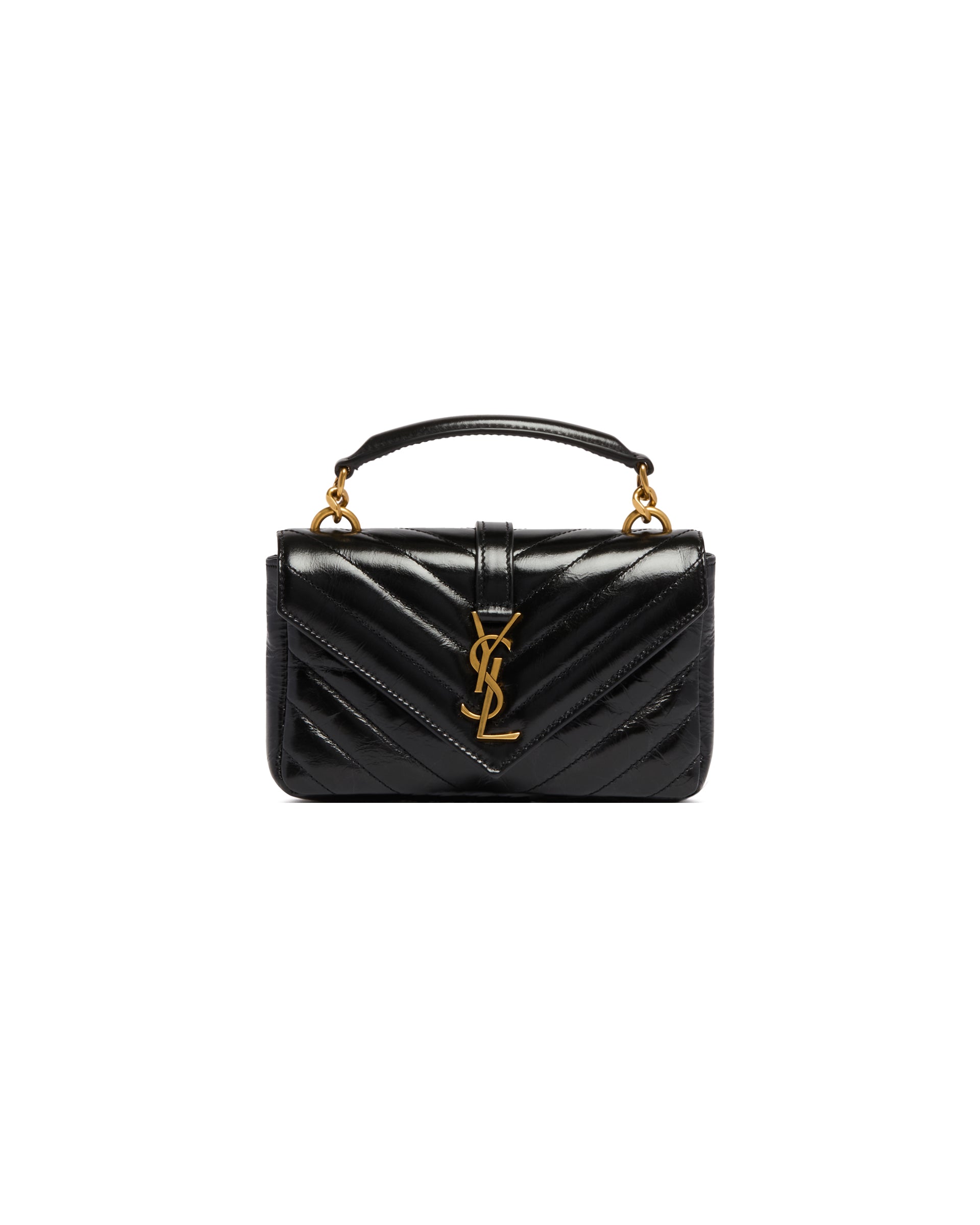 Оригінальна Black Mini College Bag Saint laurent – вид ззаду