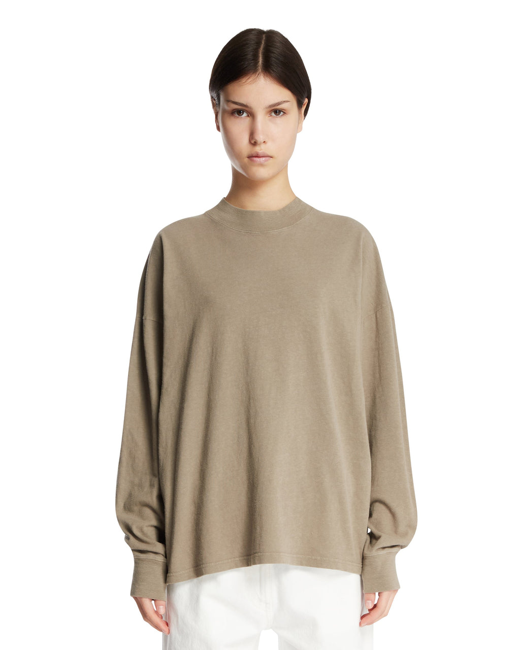 Оригінальна Beige Cotton Raveena T-Shirt The row – боковий вид