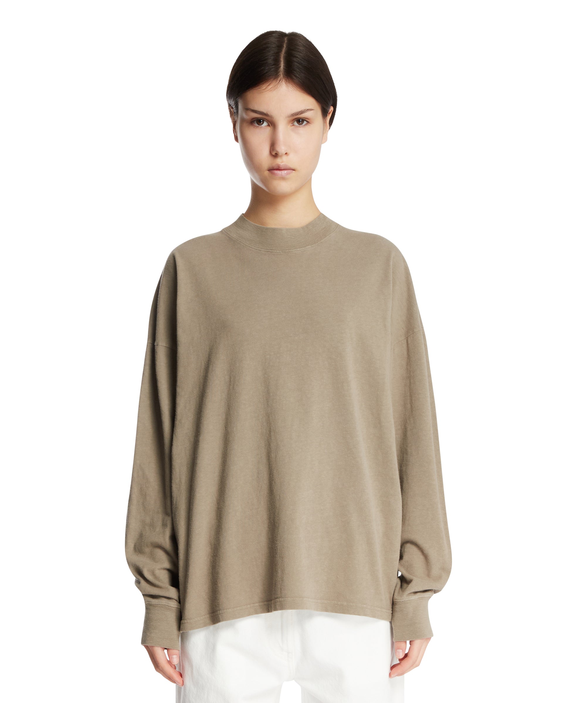 Оригінальна Beige Cotton Raveena T-Shirt The row – боковий вид