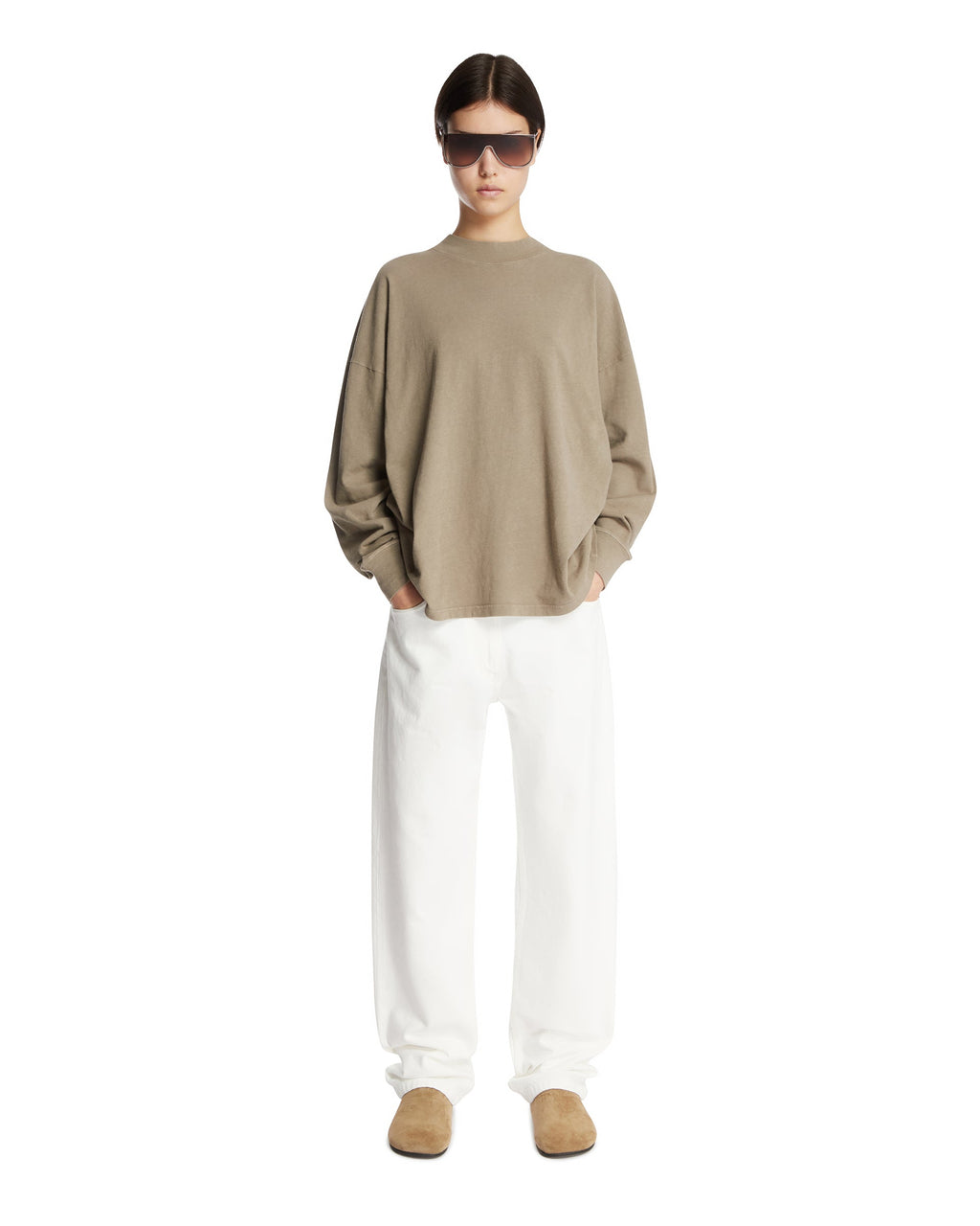 Оригінальна Beige Cotton Raveena T-Shirt The row – детальний вид
