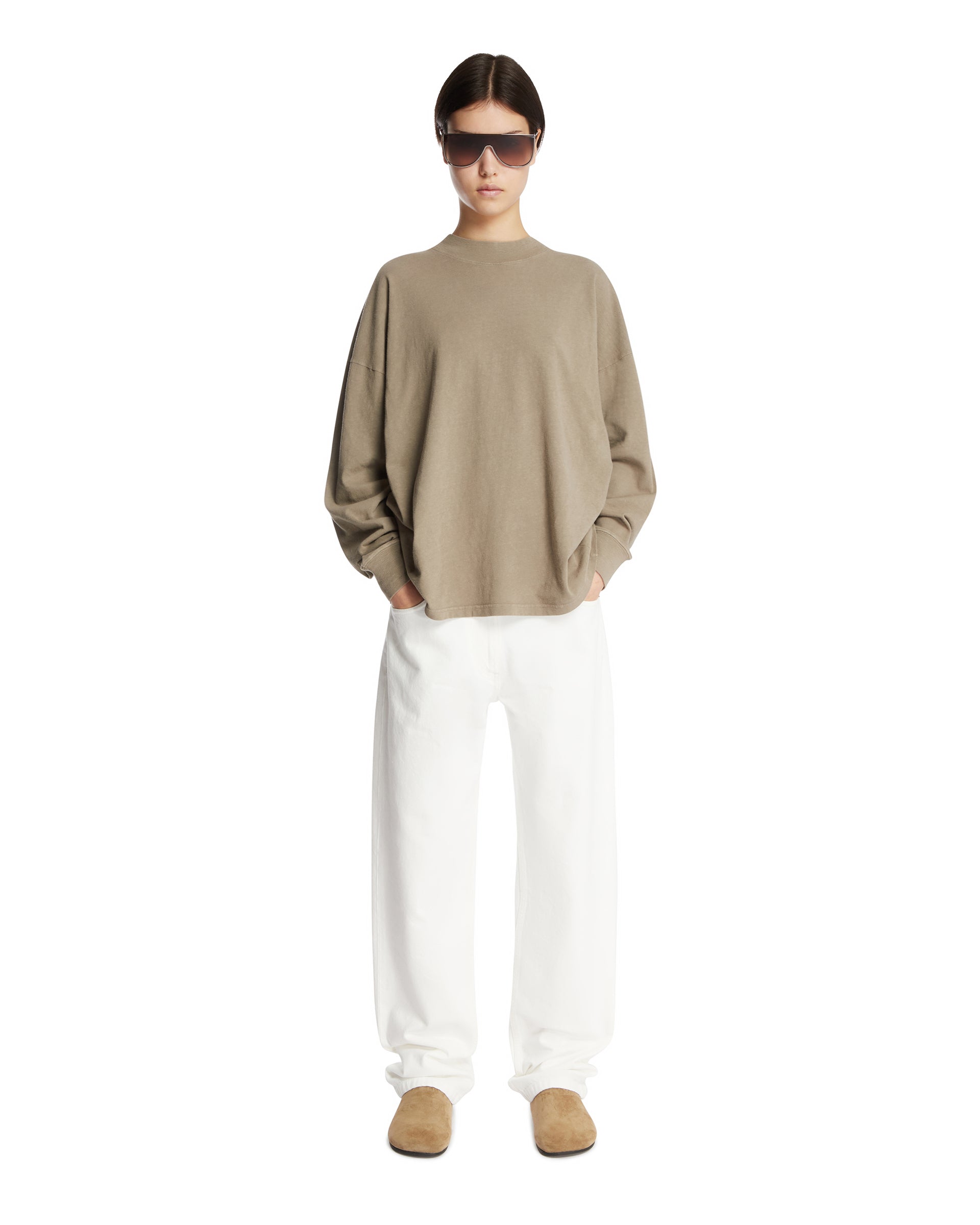 Оригінальна Beige Cotton Raveena T-Shirt The row – детальний вид