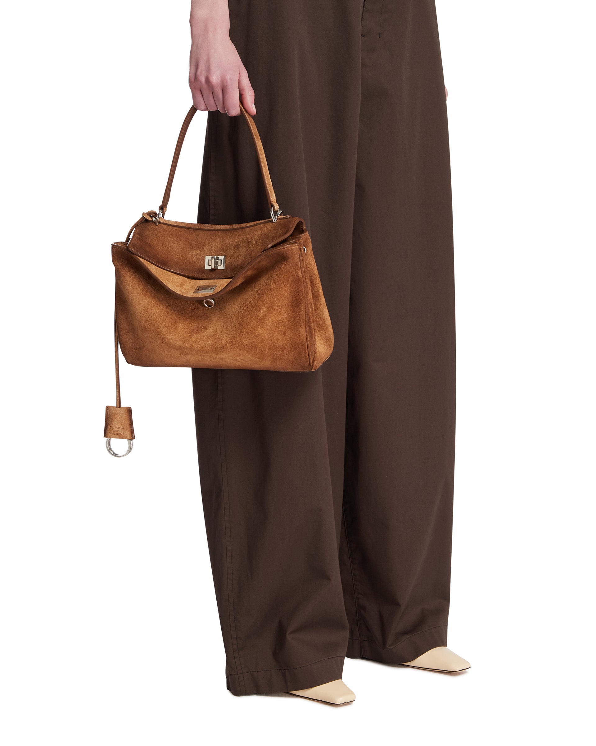 Brown Small Rodeo Suede Bag Balenciaga – Гарантія оригінальності – детальний вид