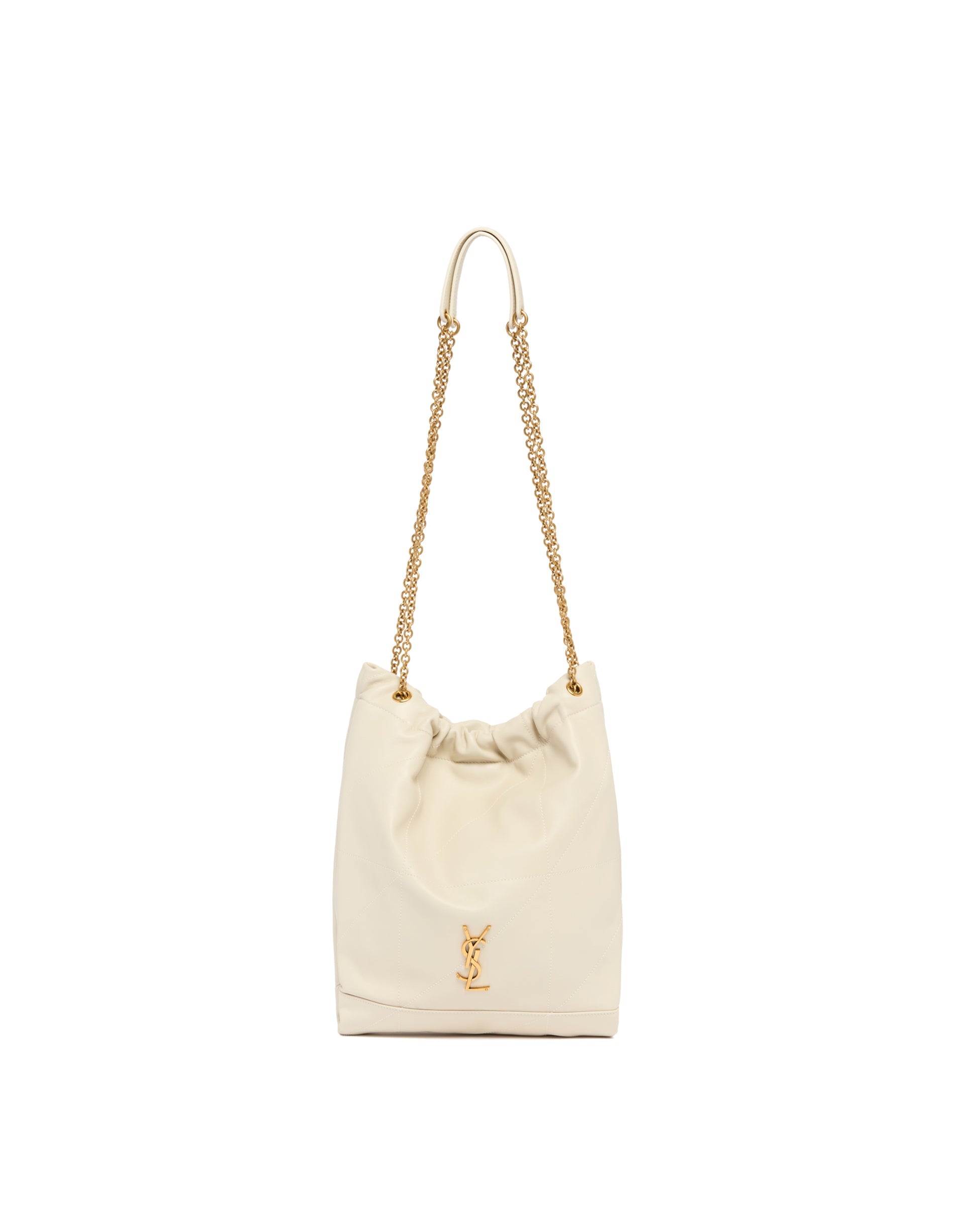 Оригінальна White Jamie Pouch Bag Saint laurent – боковий вид