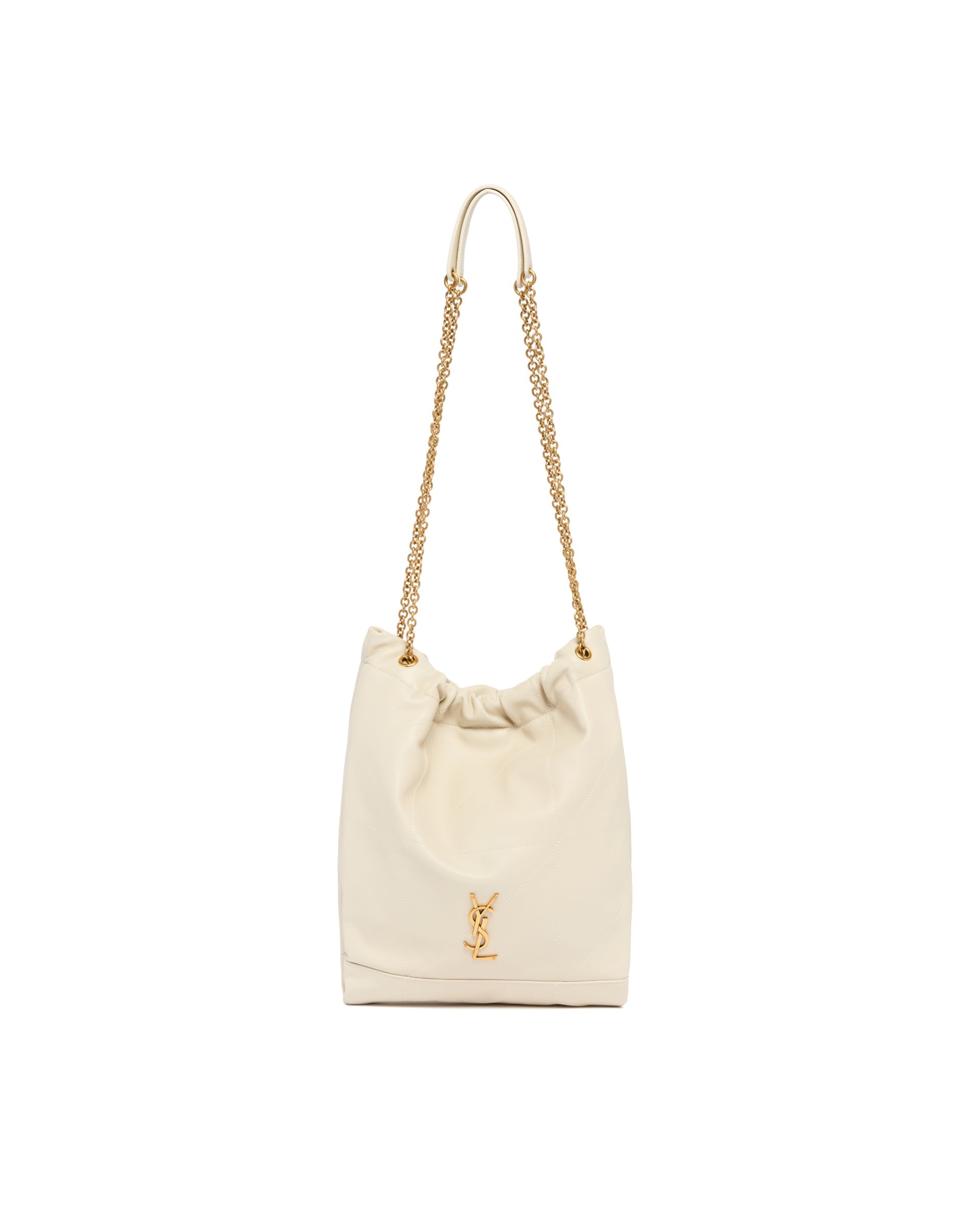 Оригінальна White Jamie Pouch Bag Saint laurent – вид ззаду